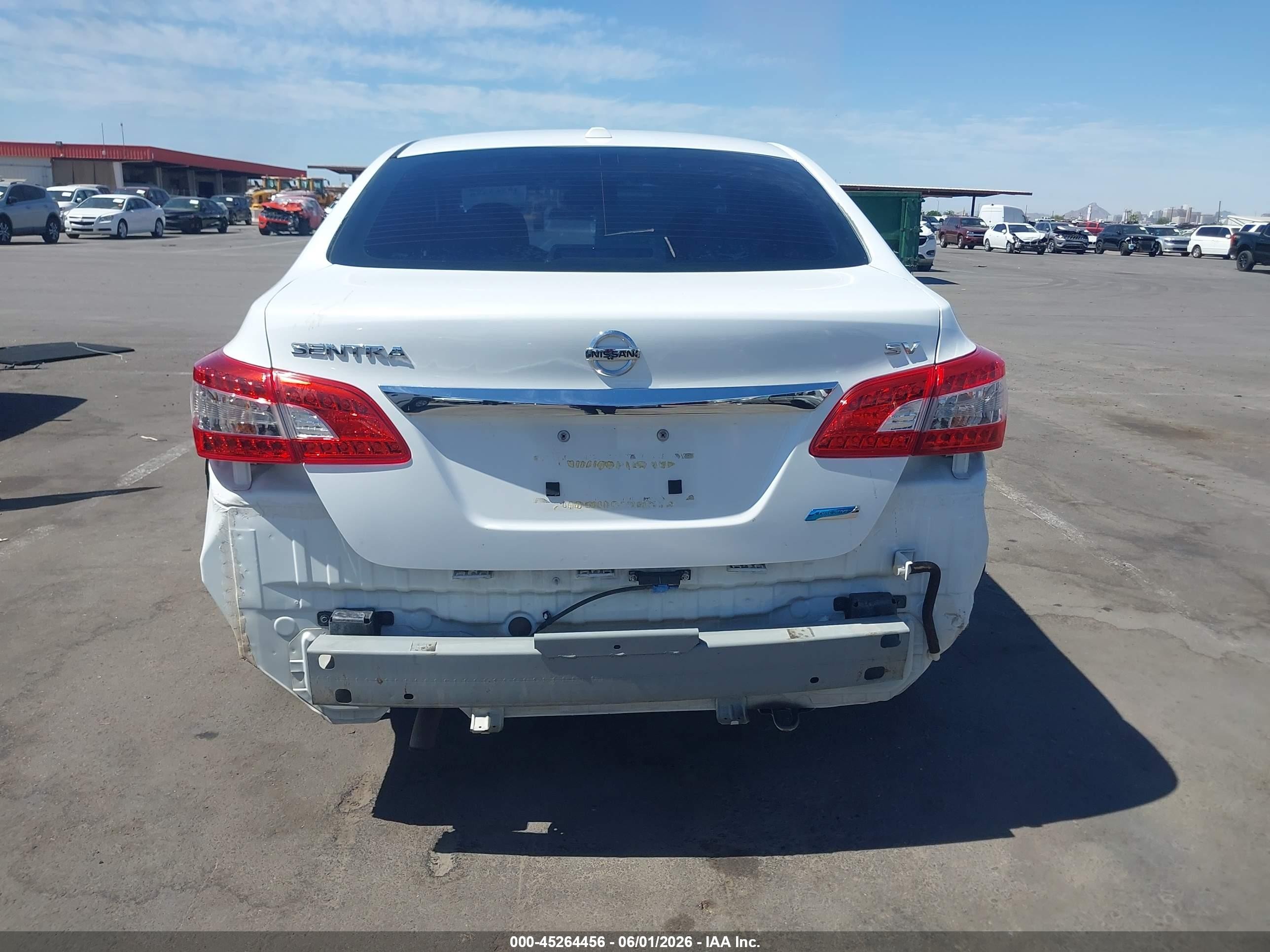 2014 Nissan Sentra Sv White vin: 3N1AB7AP8EY251173