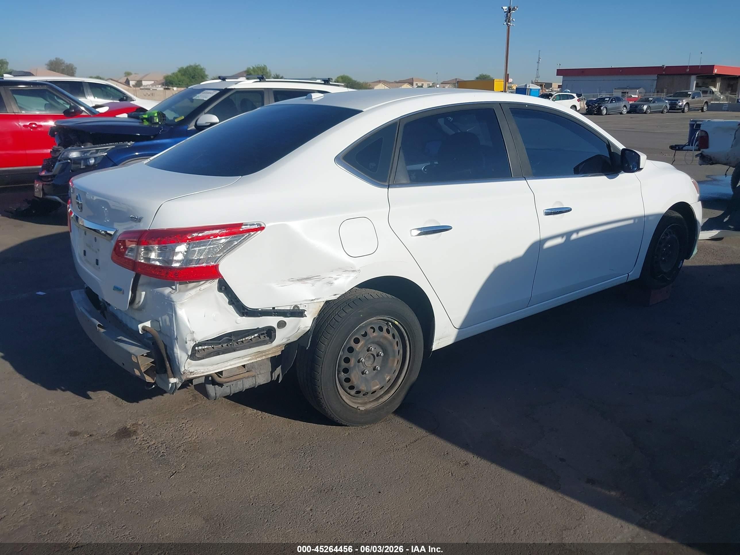 2014 Nissan Sentra Sv White vin: 3N1AB7AP8EY251173