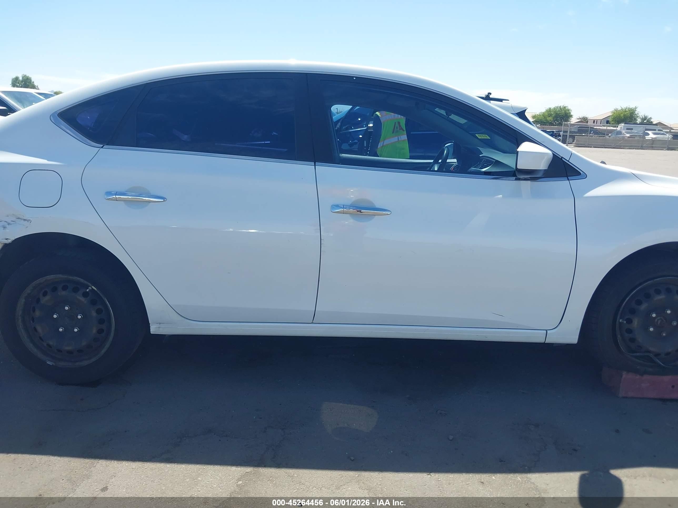 2014 Nissan Sentra Sv White vin: 3N1AB7AP8EY251173