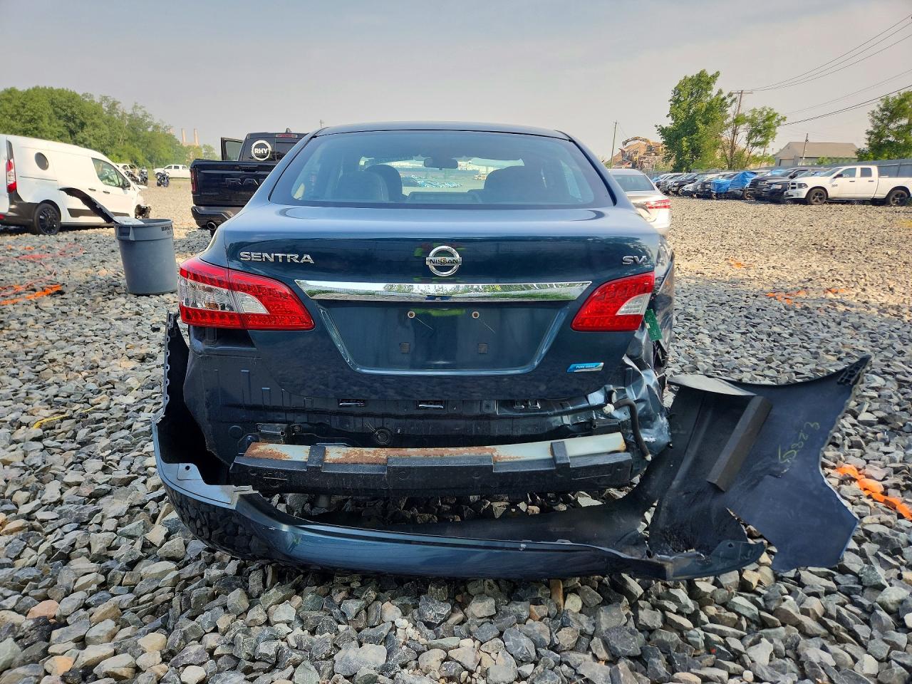 2014 Nissan Sentra Sv Blue vin: 3N1AB7AP8EY258933