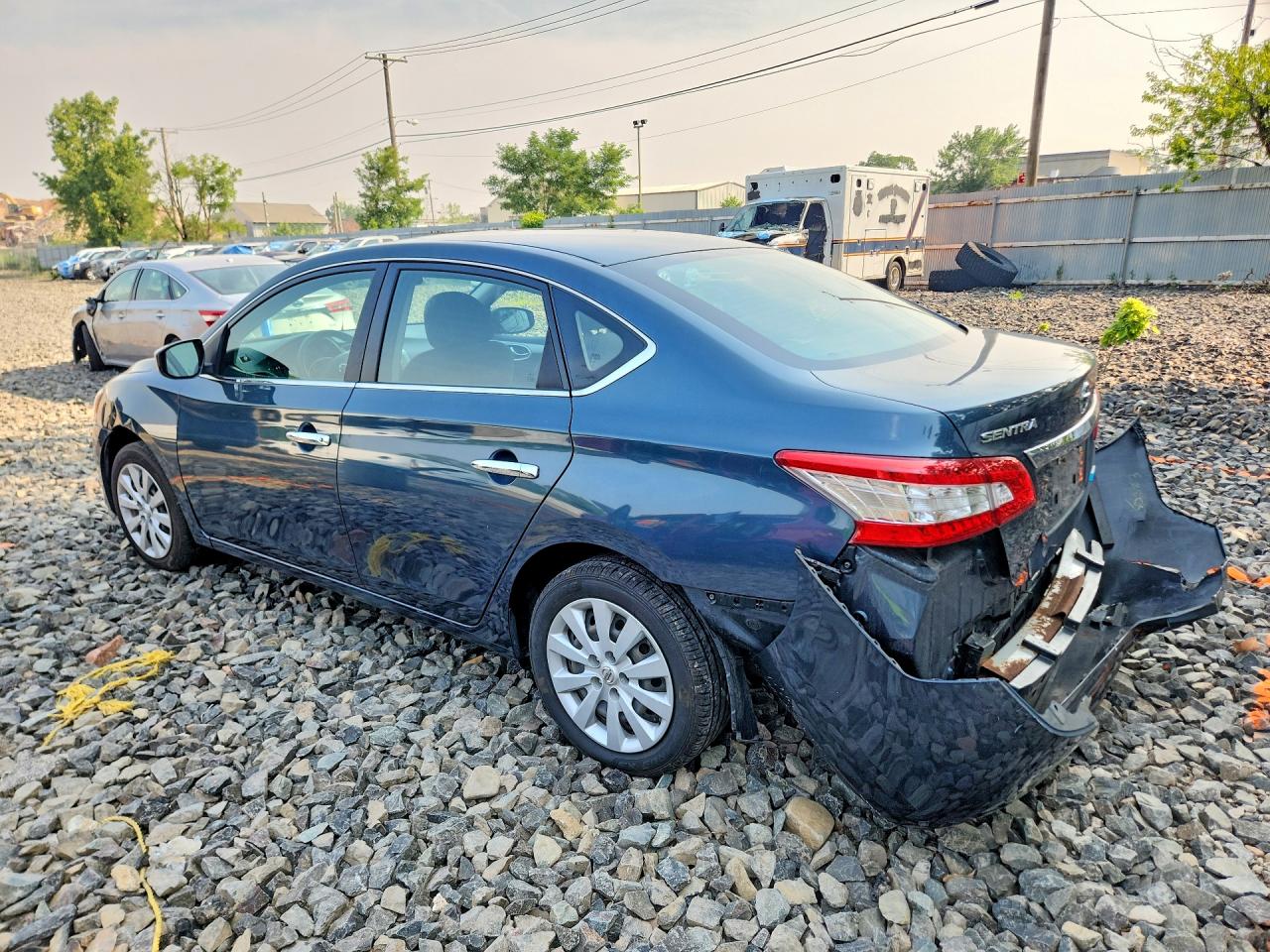 2014 Nissan Sentra Sv Blue vin: 3N1AB7AP8EY258933