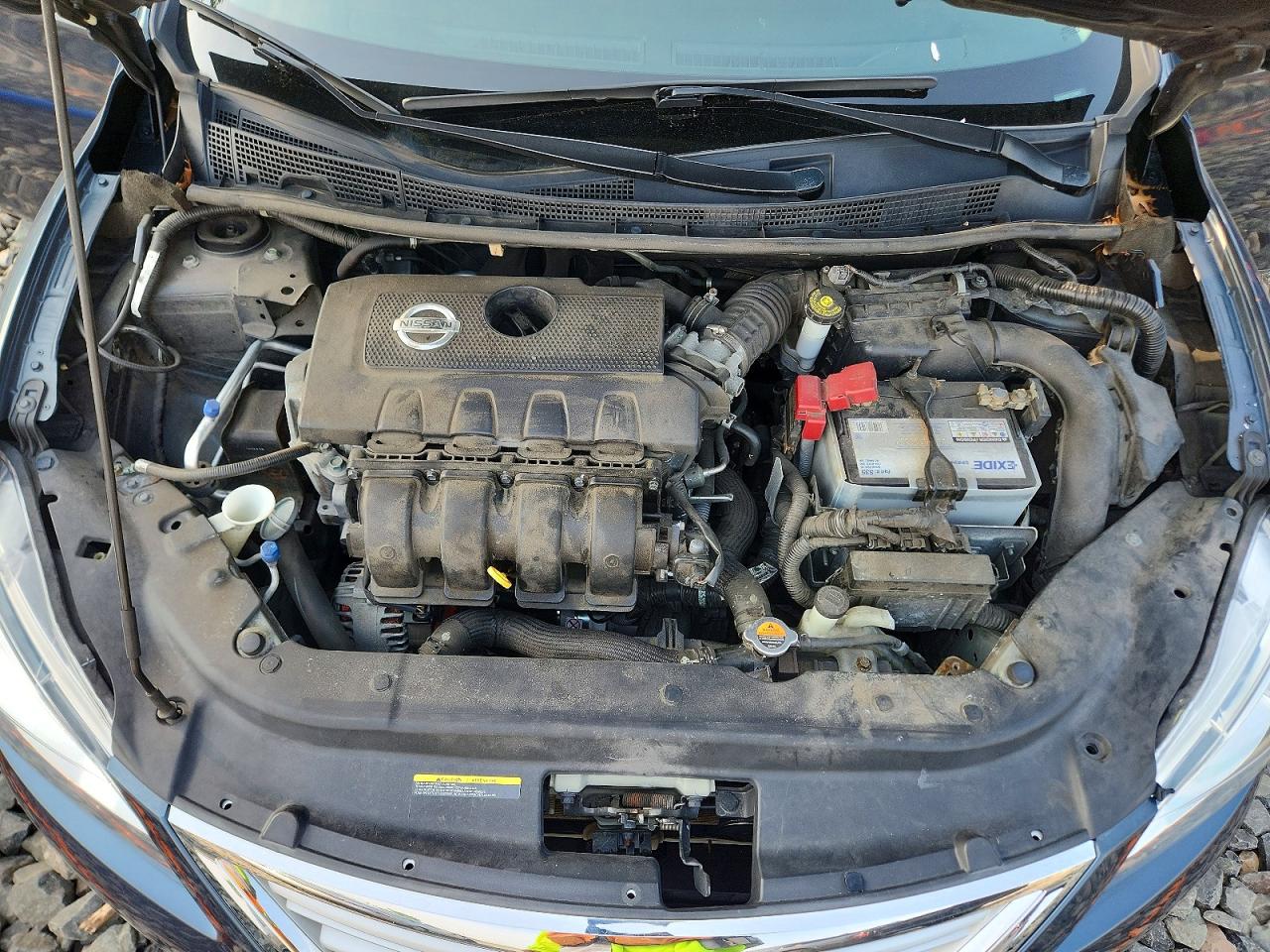 2014 Nissan Sentra Sv Blue vin: 3N1AB7AP8EY258933