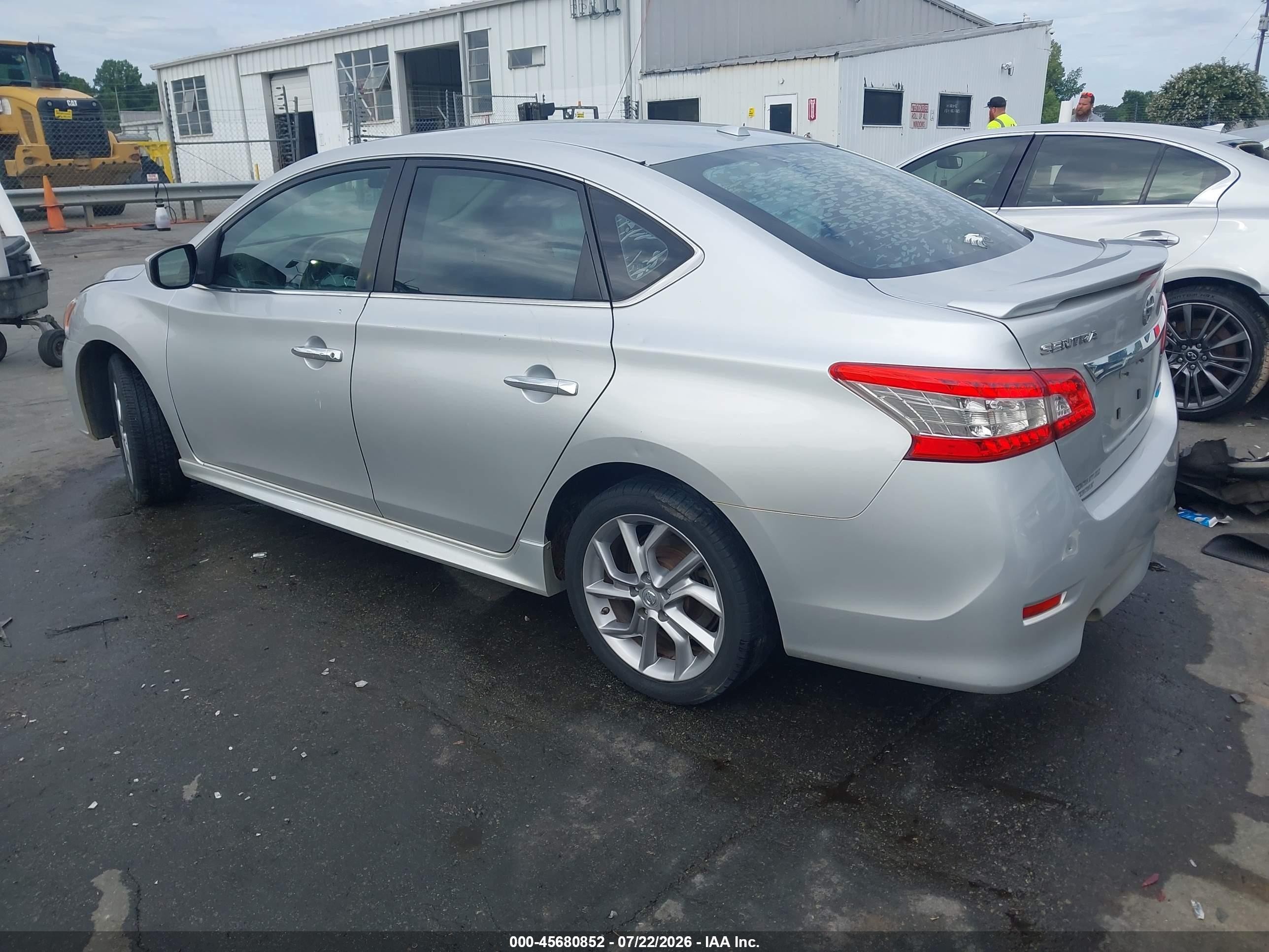 2014 Nissan Sentra Sr Silver vin: 3N1AB7AP8EY272038
