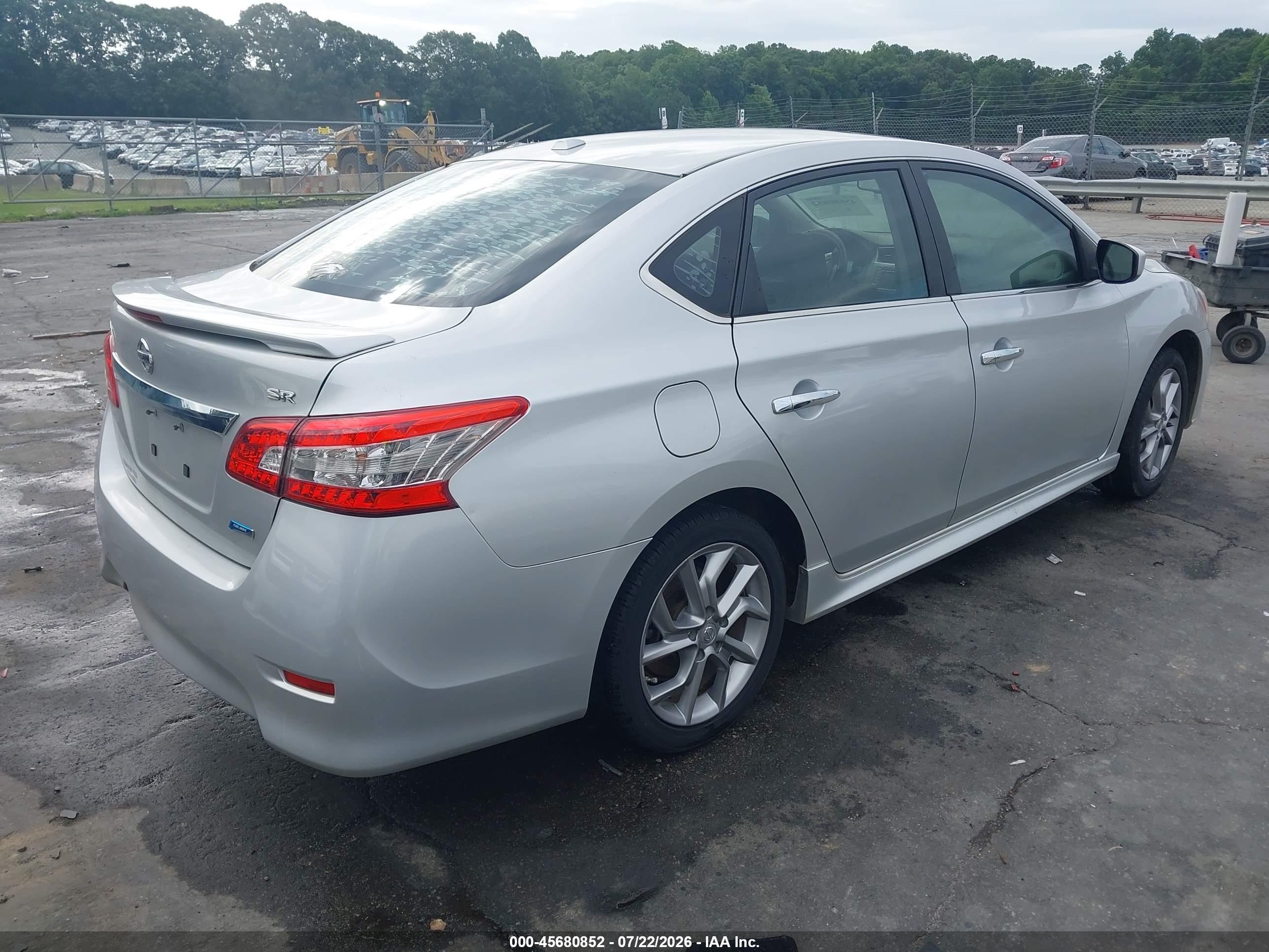 2014 Nissan Sentra Sr Silver vin: 3N1AB7AP8EY272038