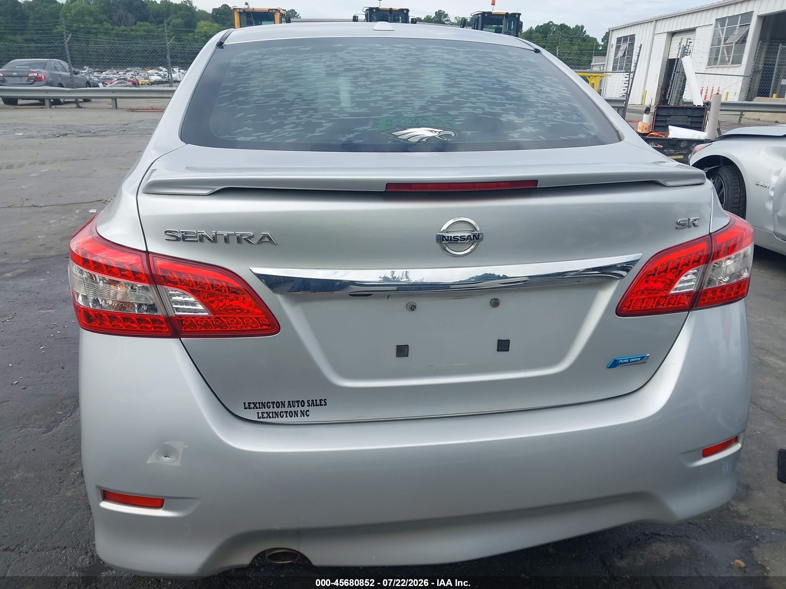 2014 Nissan Sentra Sr Silver vin: 3N1AB7AP8EY272038