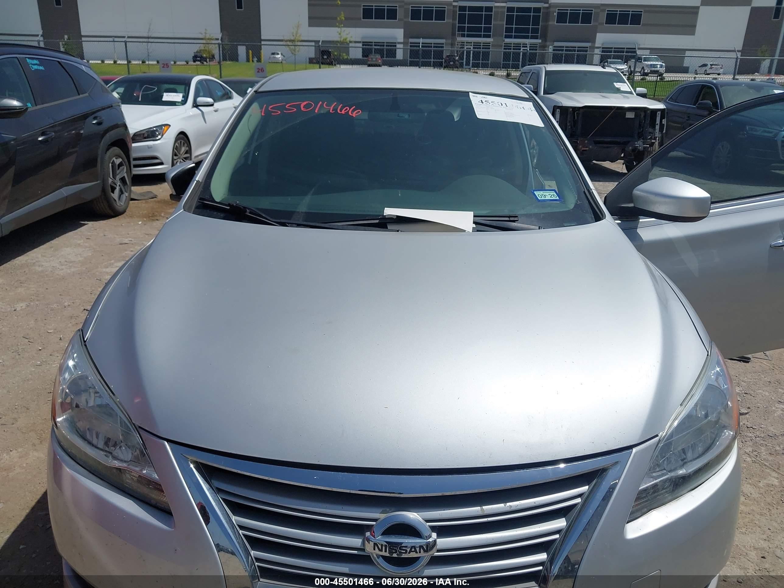 2014 Nissan Sentra Sv Серебряный vin: 3N1AB7AP8EY288904