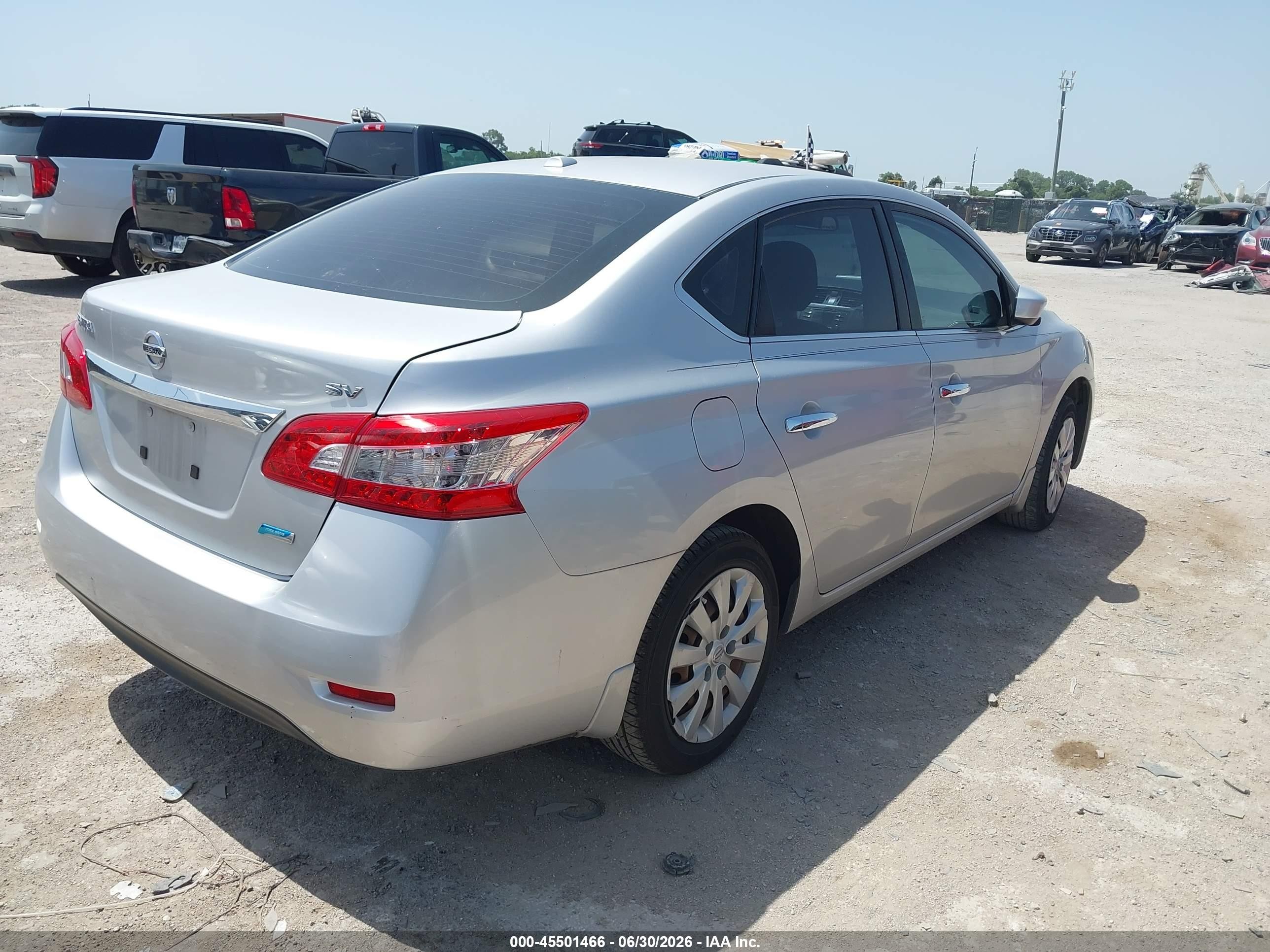 2014 Nissan Sentra Sv Серебряный vin: 3N1AB7AP8EY288904
