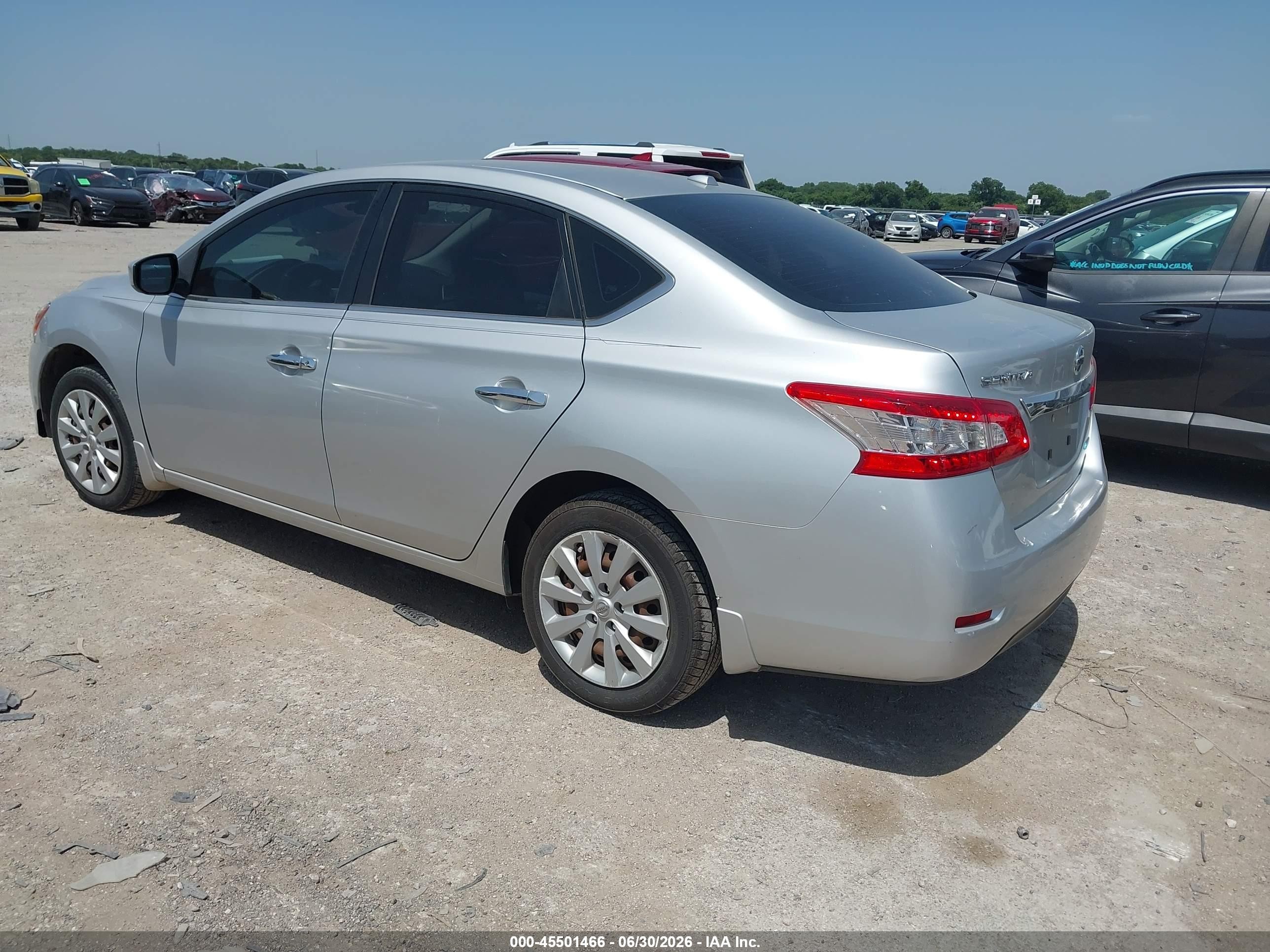 2014 Nissan Sentra Sv Серебряный vin: 3N1AB7AP8EY288904