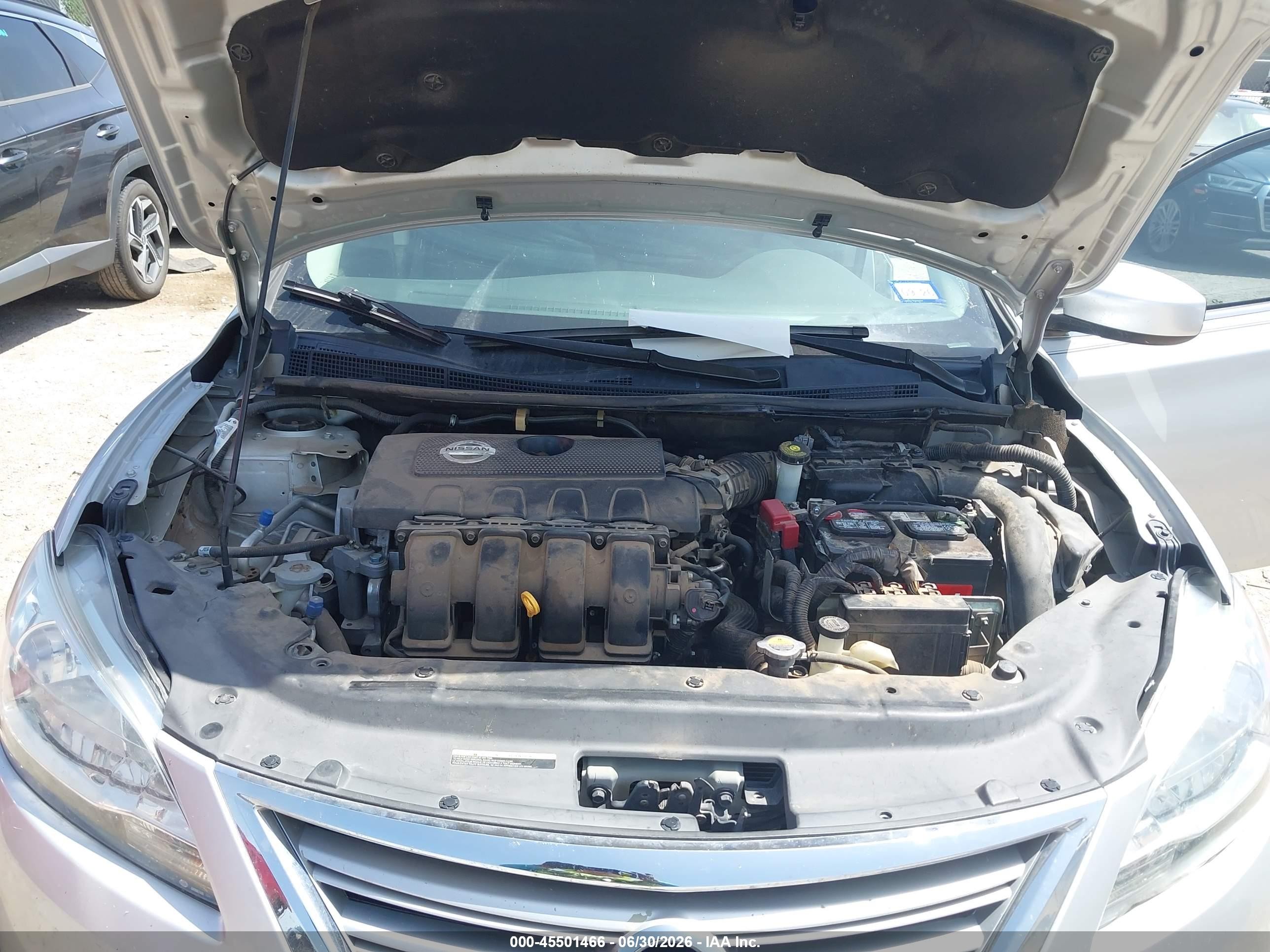 2014 Nissan Sentra Sv Серебряный vin: 3N1AB7AP8EY288904