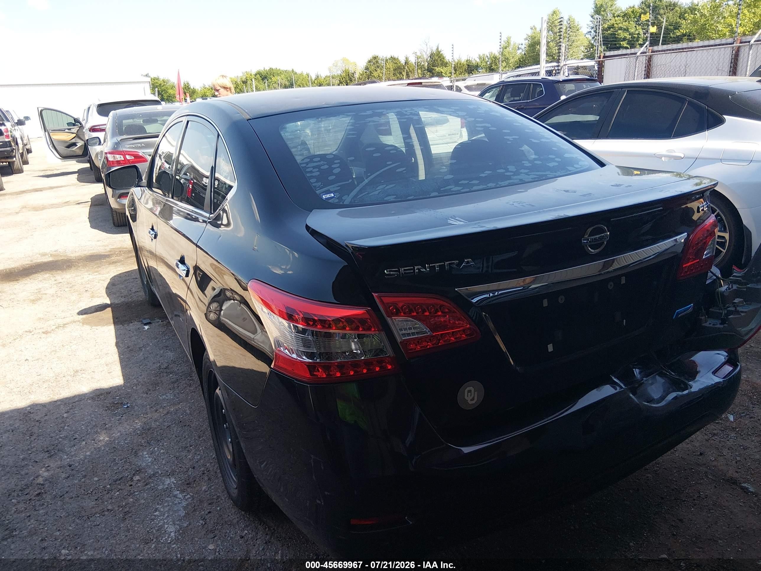 2014 Nissan Sentra Fe+ S Black vin: 3N1AB7AP8EY296369
