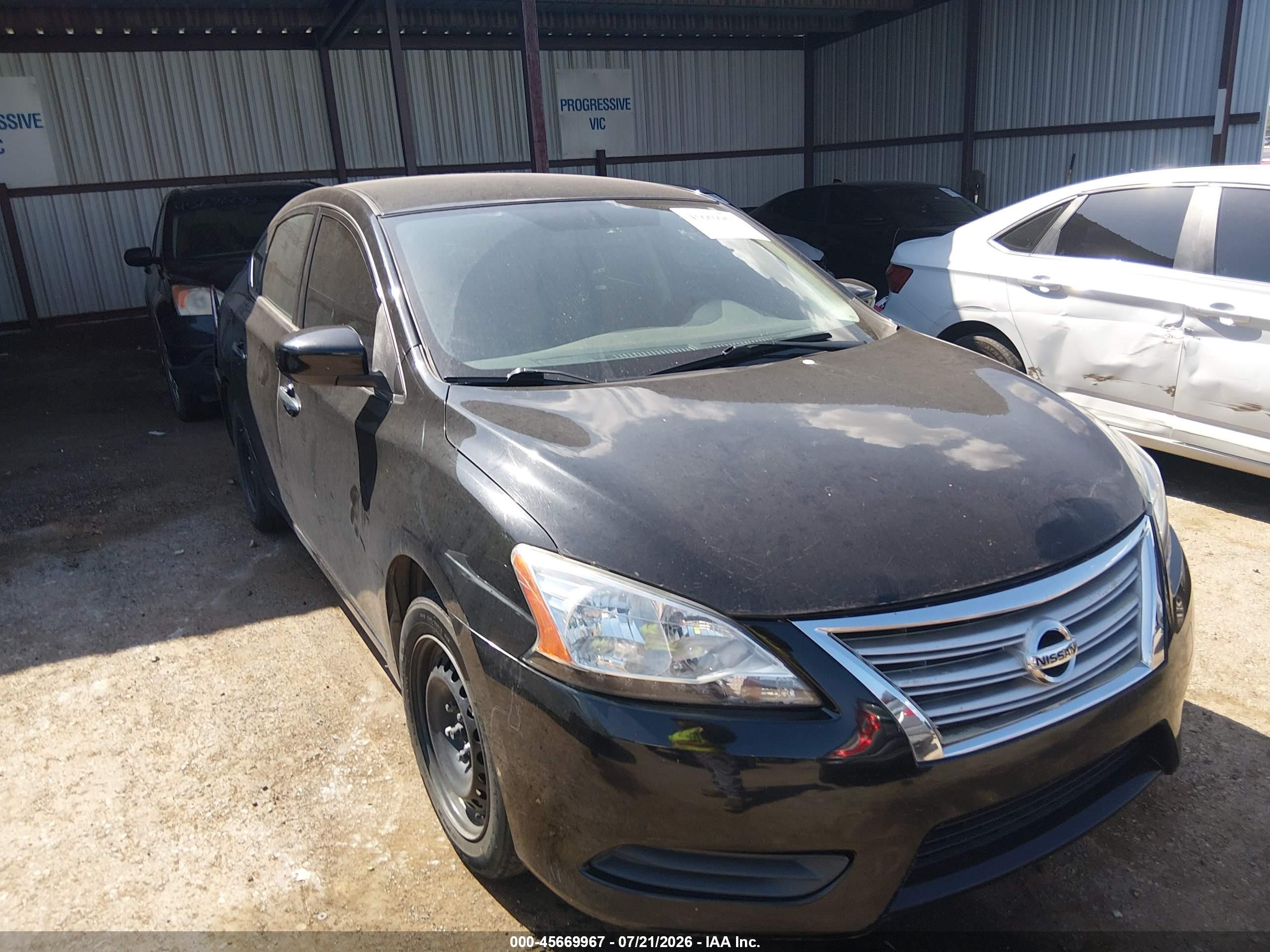 2014 Nissan Sentra Fe+ S Черный vin: 3N1AB7AP8EY296369