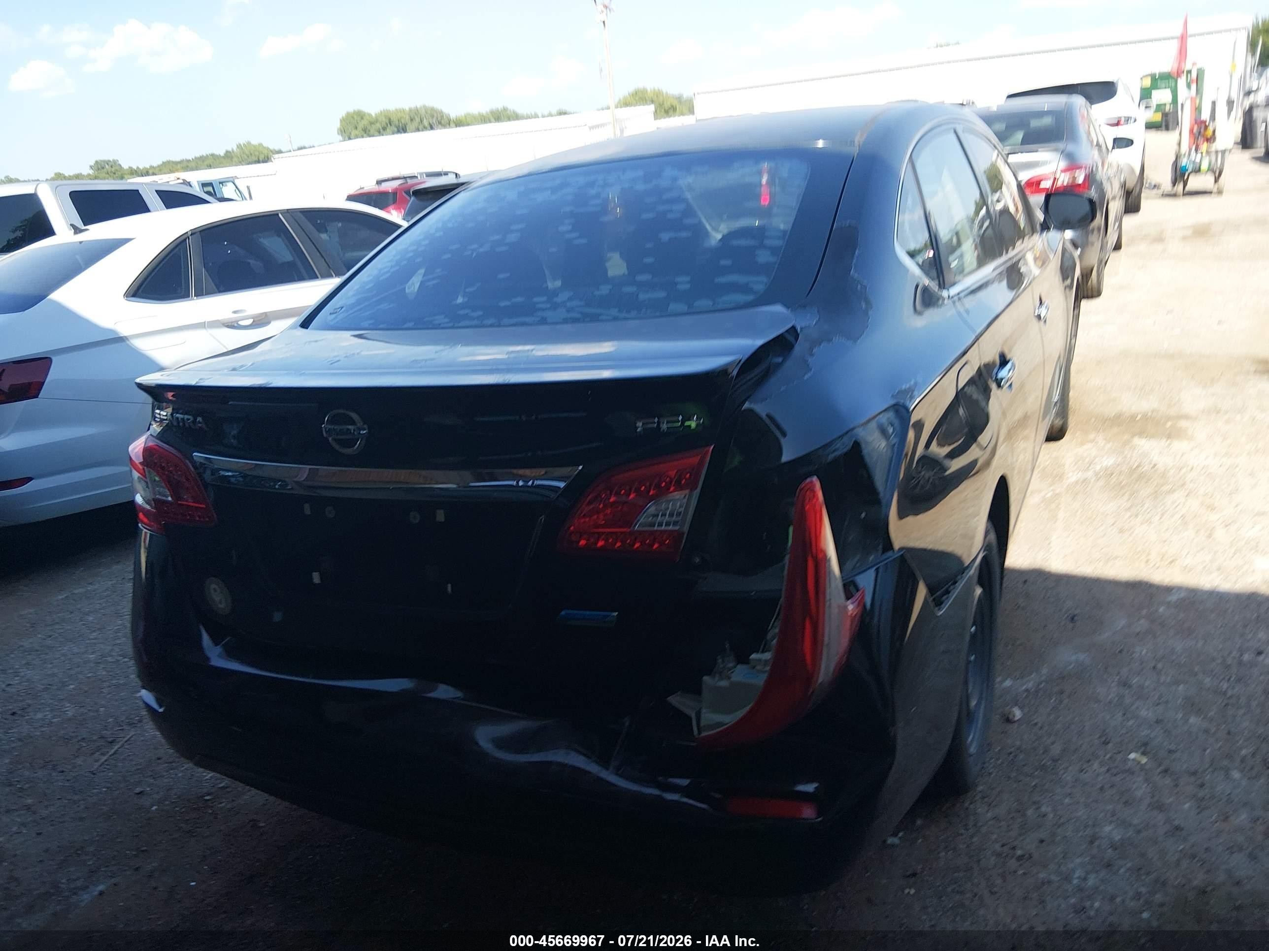 2014 Nissan Sentra Fe+ S Black vin: 3N1AB7AP8EY296369