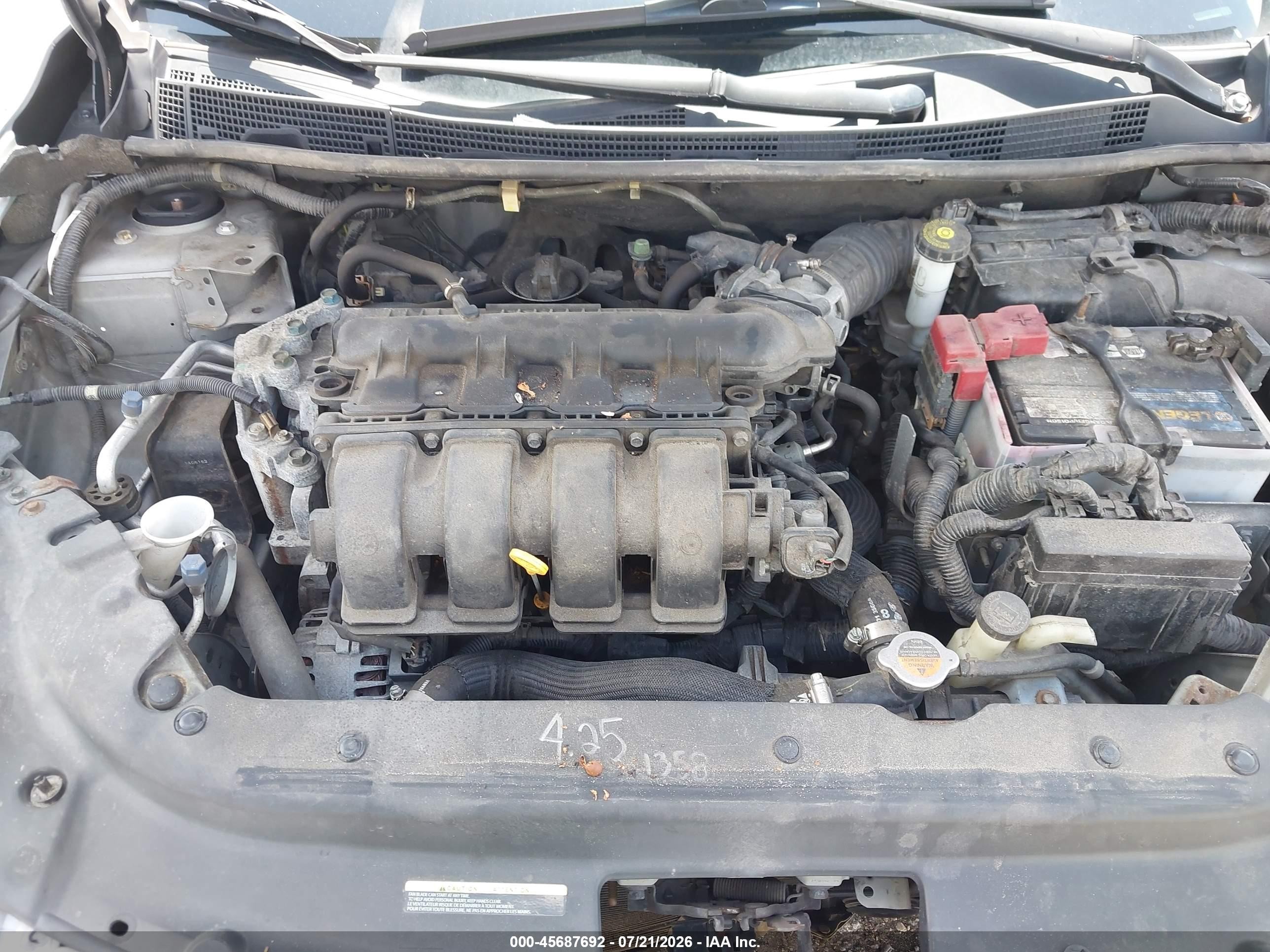 2014 Nissan Sentra Sv Gray vin: 3N1AB7AP8EY299921