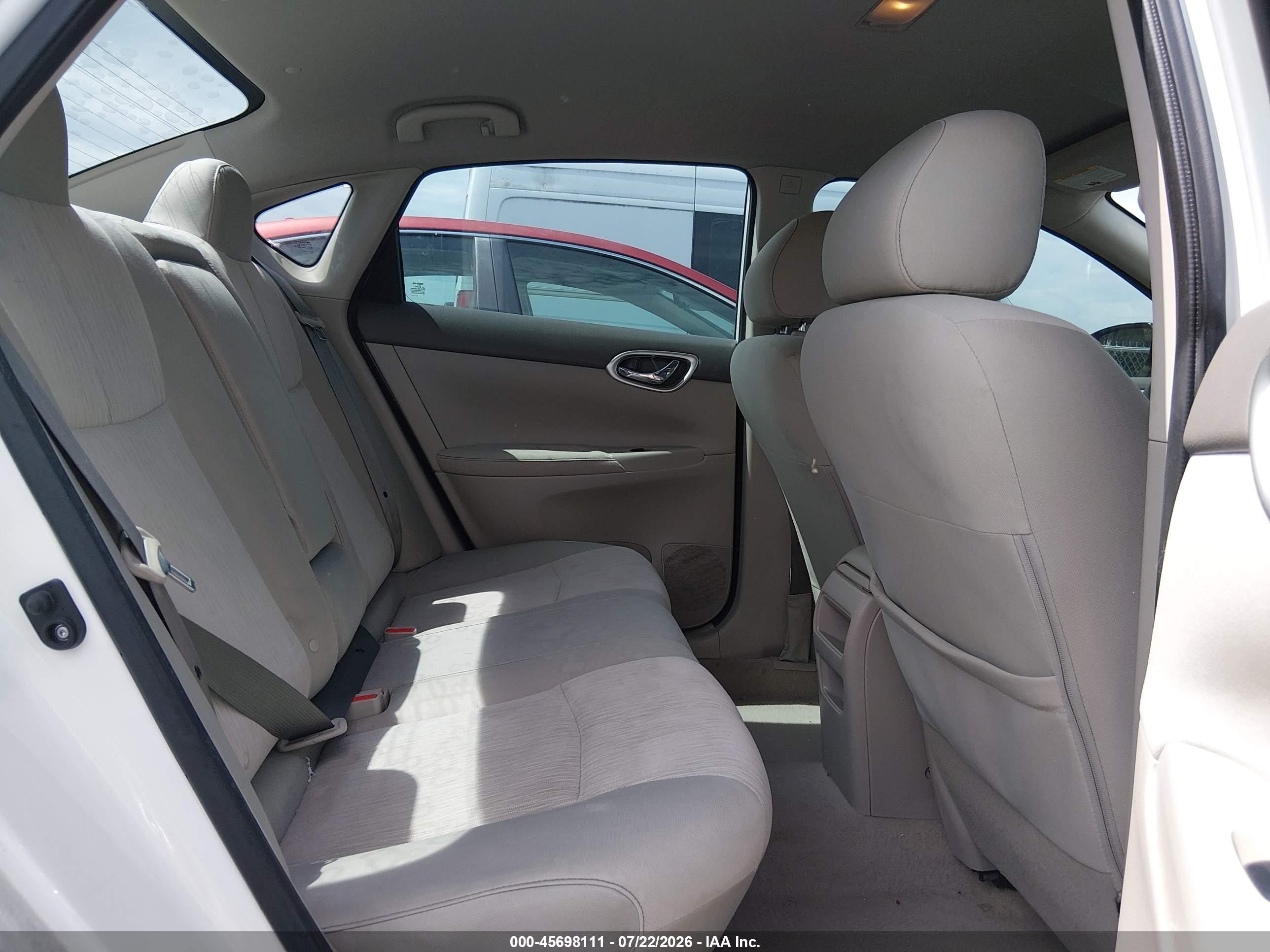 2014 Nissan Sentra Sv White vin: 3N1AB7AP8EY305698