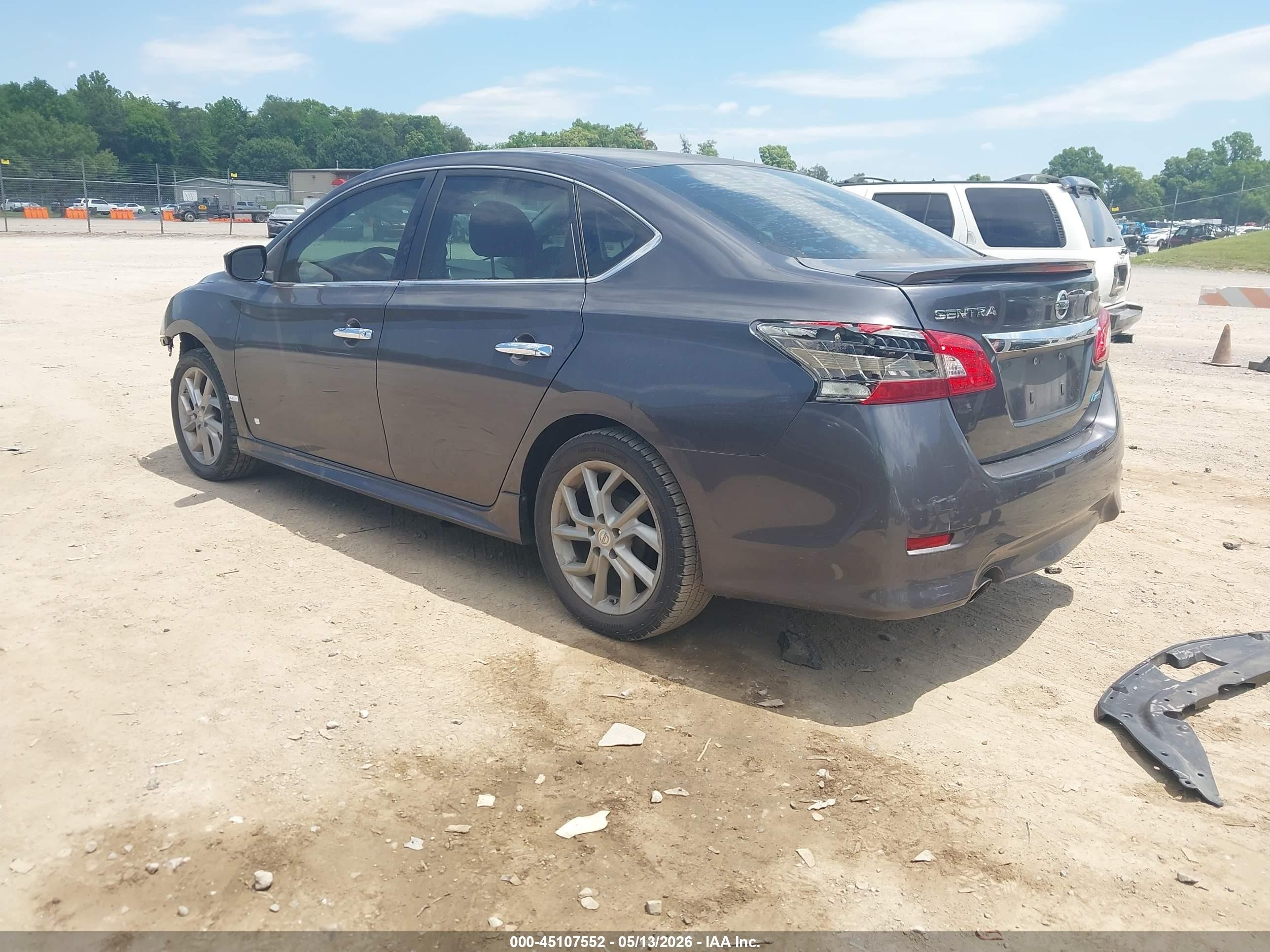 2014 Nissan Sentra Sr Gray vin: 3N1AB7AP8EY310352