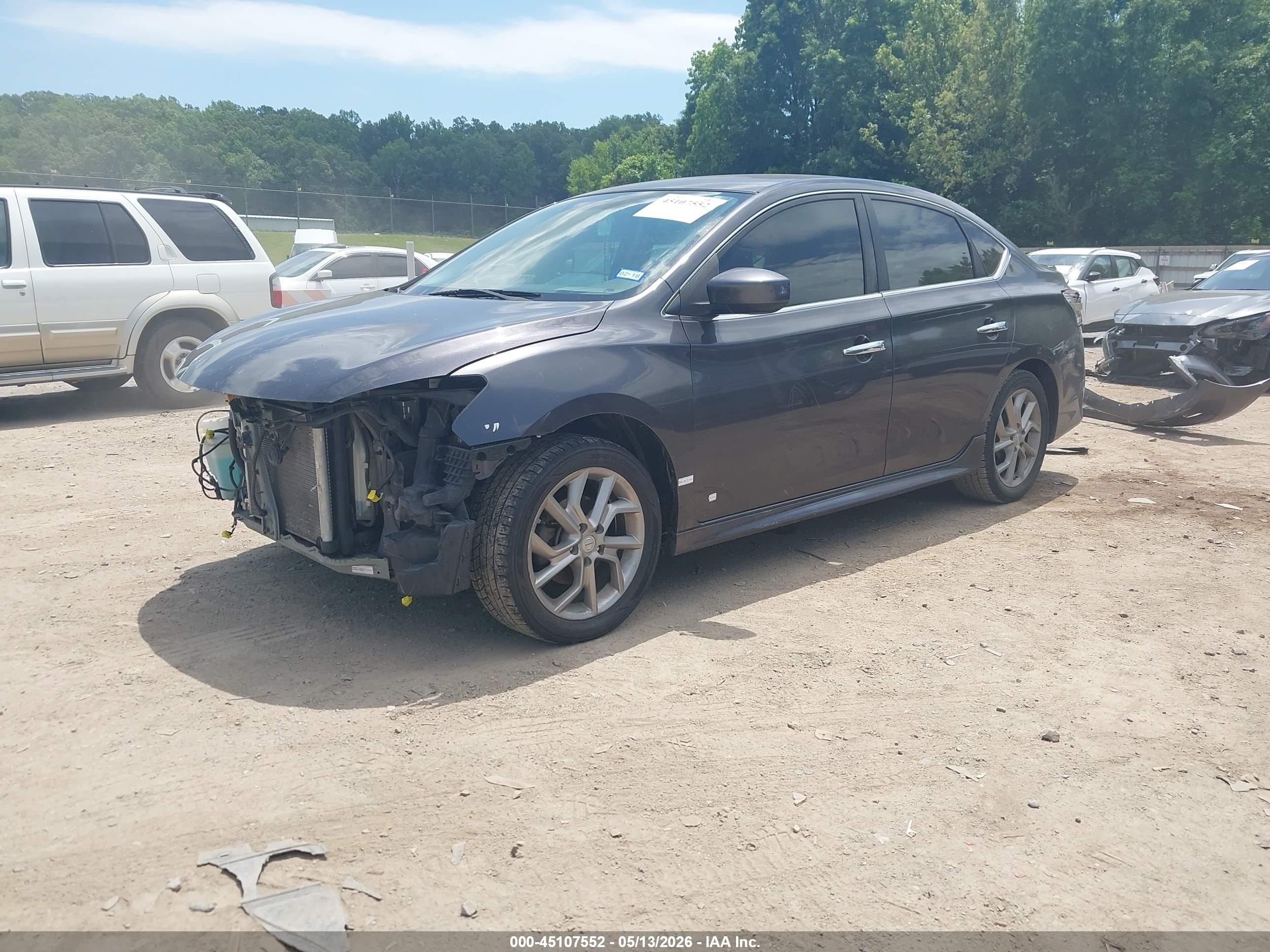 2014 Nissan Sentra Sr Gray vin: 3N1AB7AP8EY310352