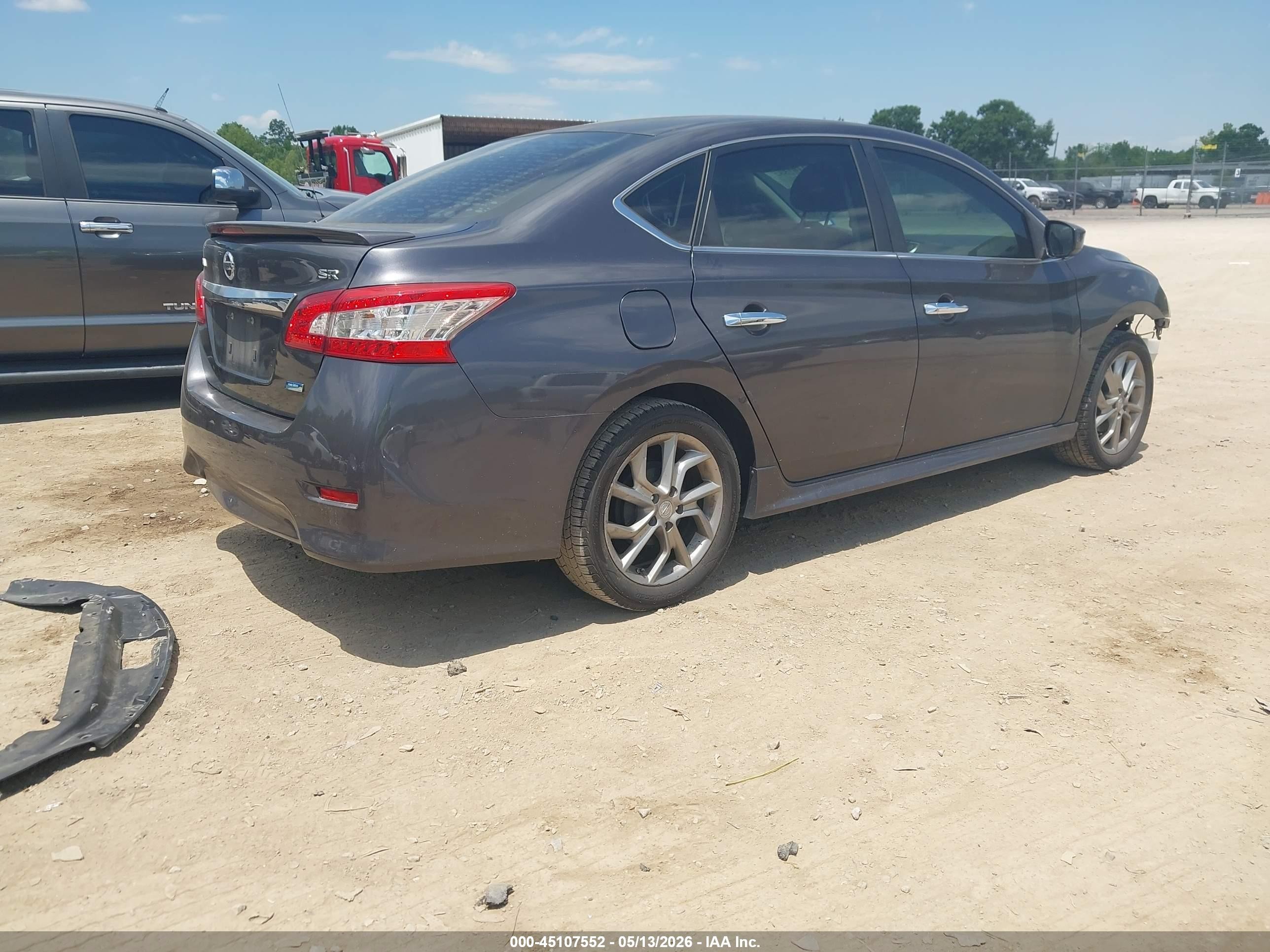 2014 Nissan Sentra Sr Gray vin: 3N1AB7AP8EY310352