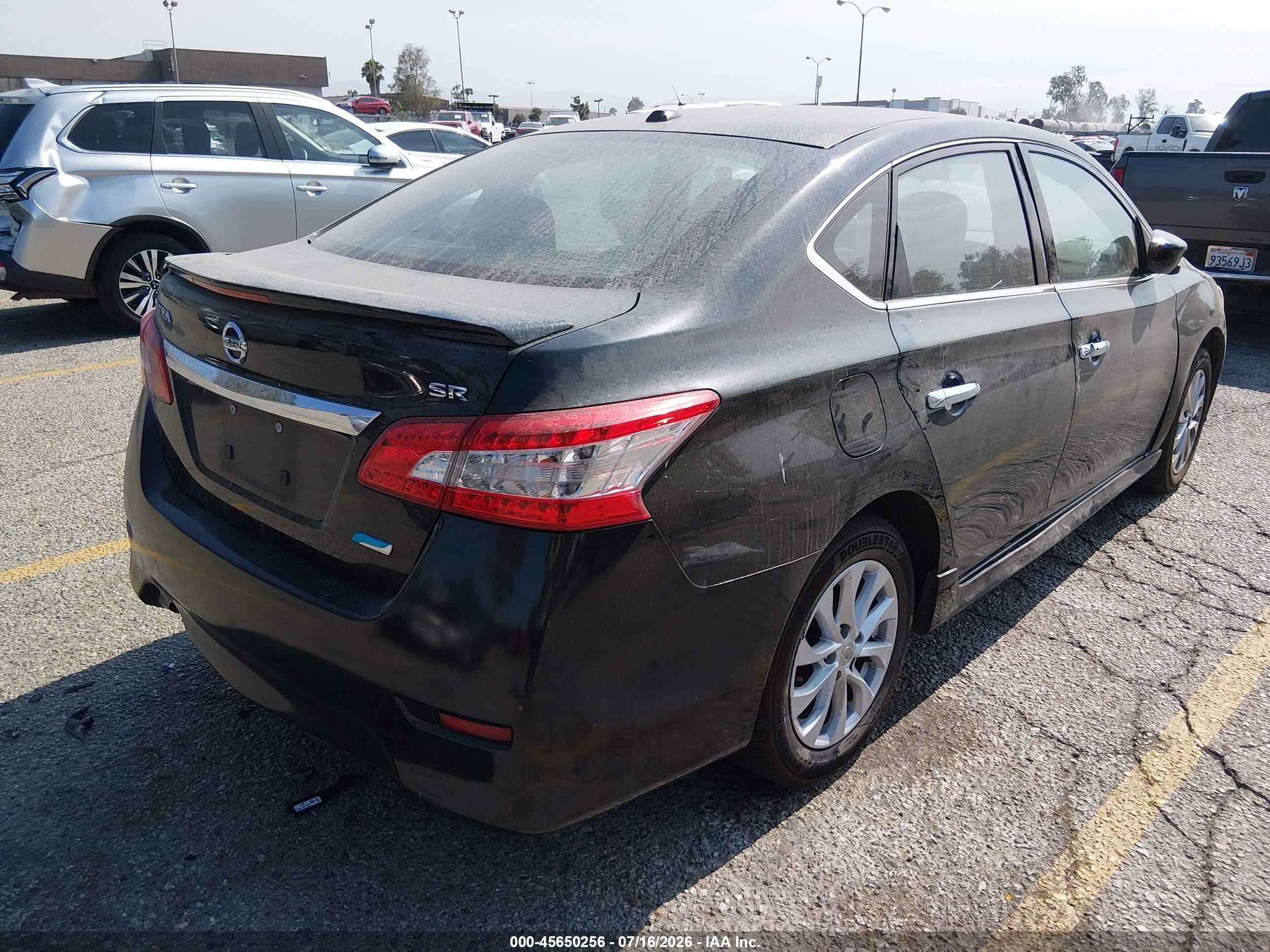 2014 Nissan Sentra Sr Black vin: 3N1AB7AP8EY312327