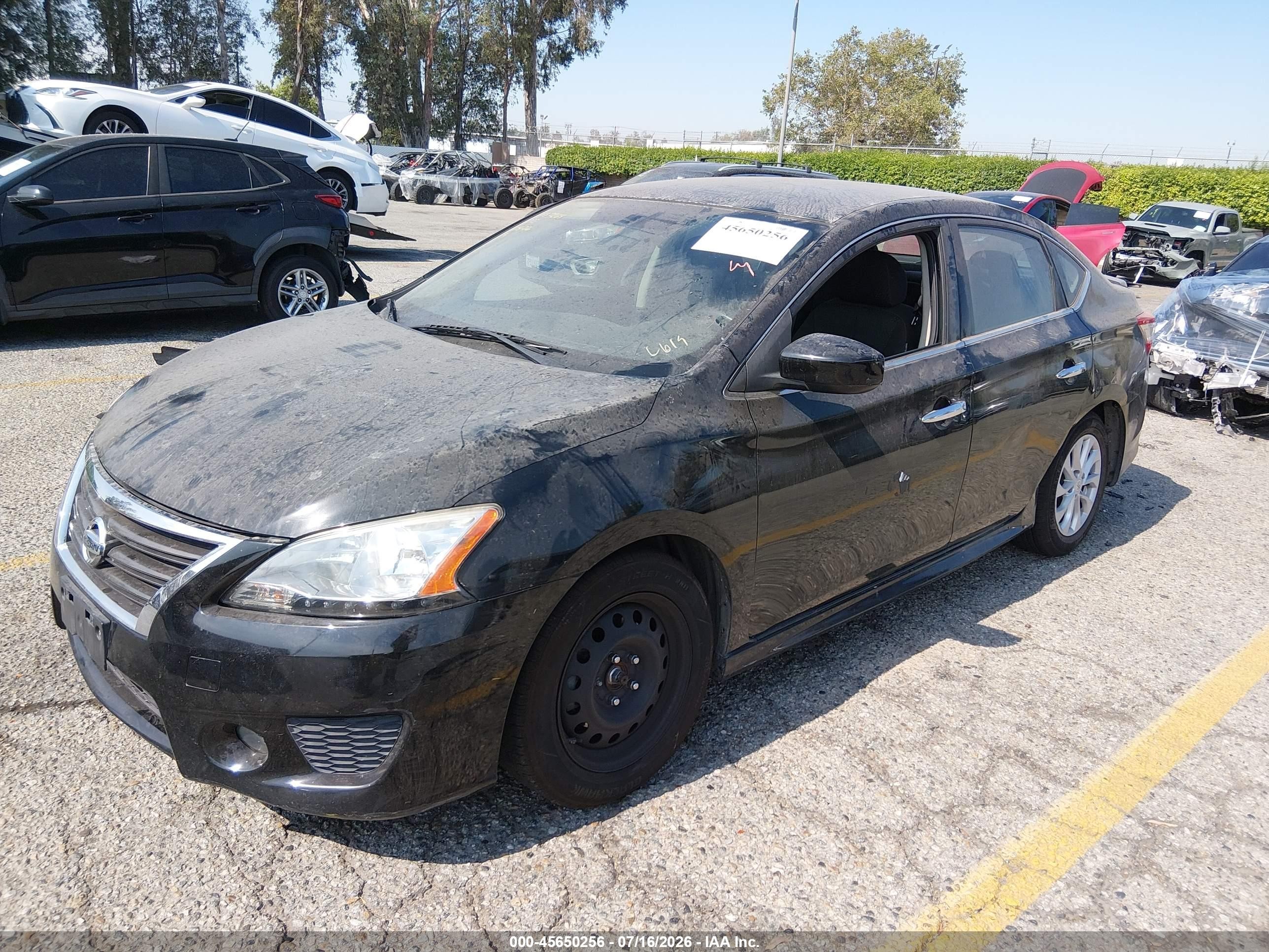 2014 Nissan Sentra Sr Black vin: 3N1AB7AP8EY312327