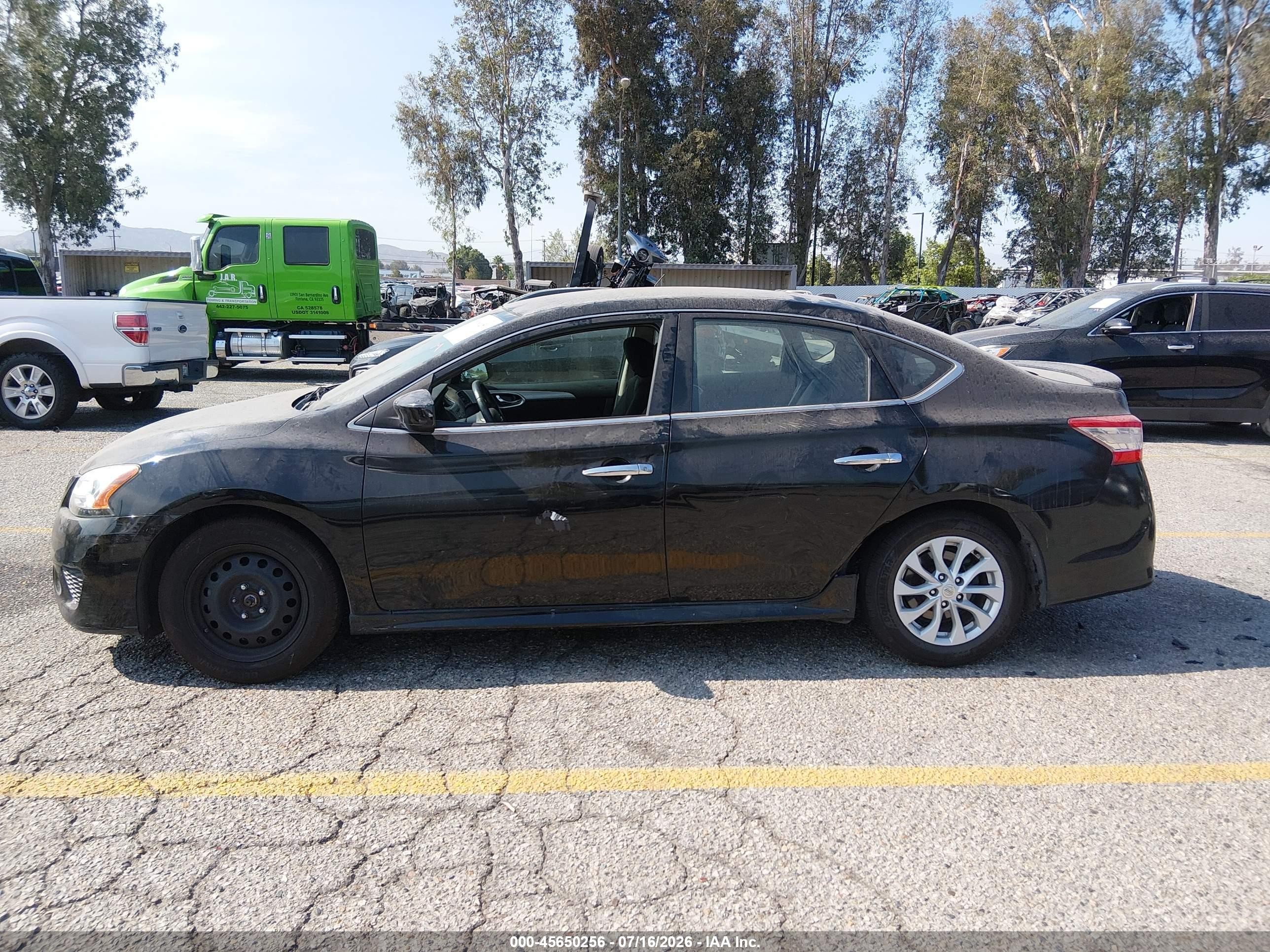 2014 Nissan Sentra Sr Black vin: 3N1AB7AP8EY312327