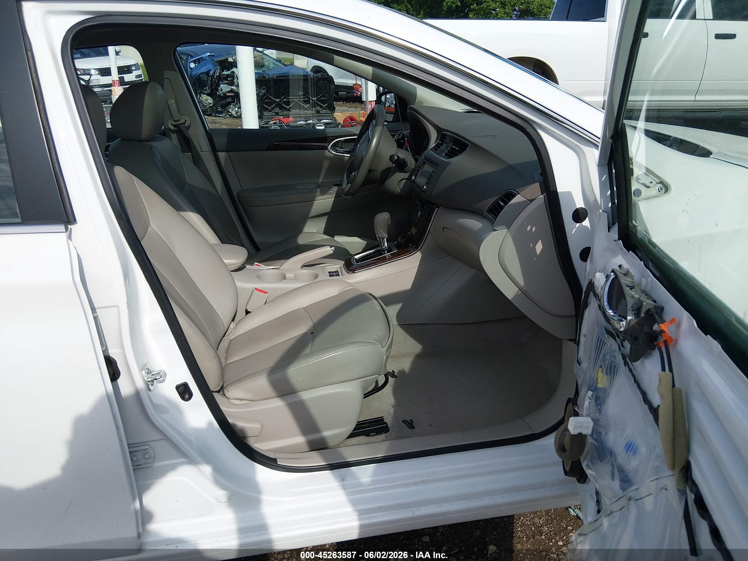 2014 Nissan Sentra Sl White vin: 3N1AB7AP8EY317981