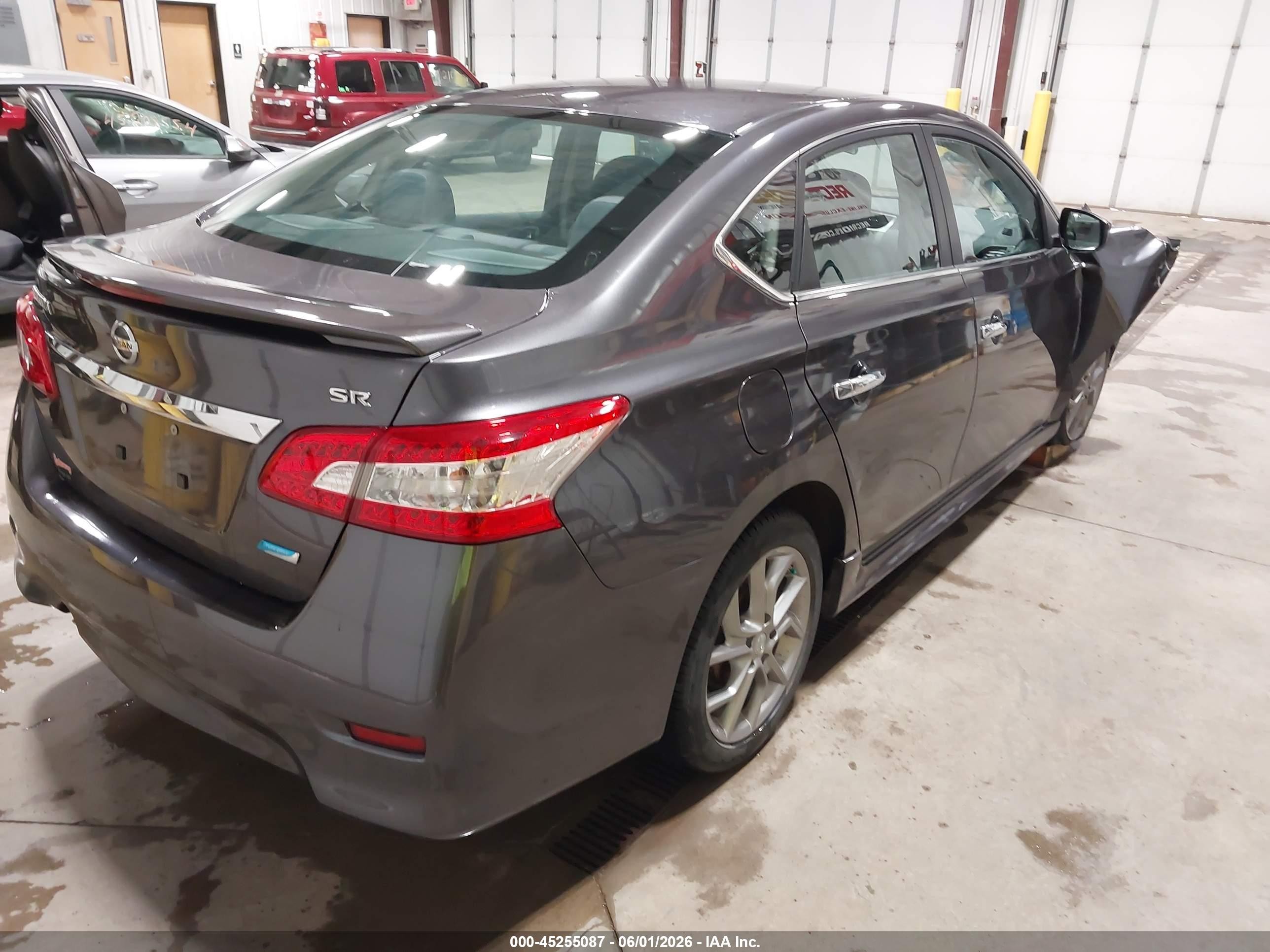 2014 Nissan Sentra Sr Gray vin: 3N1AB7AP8EY318676