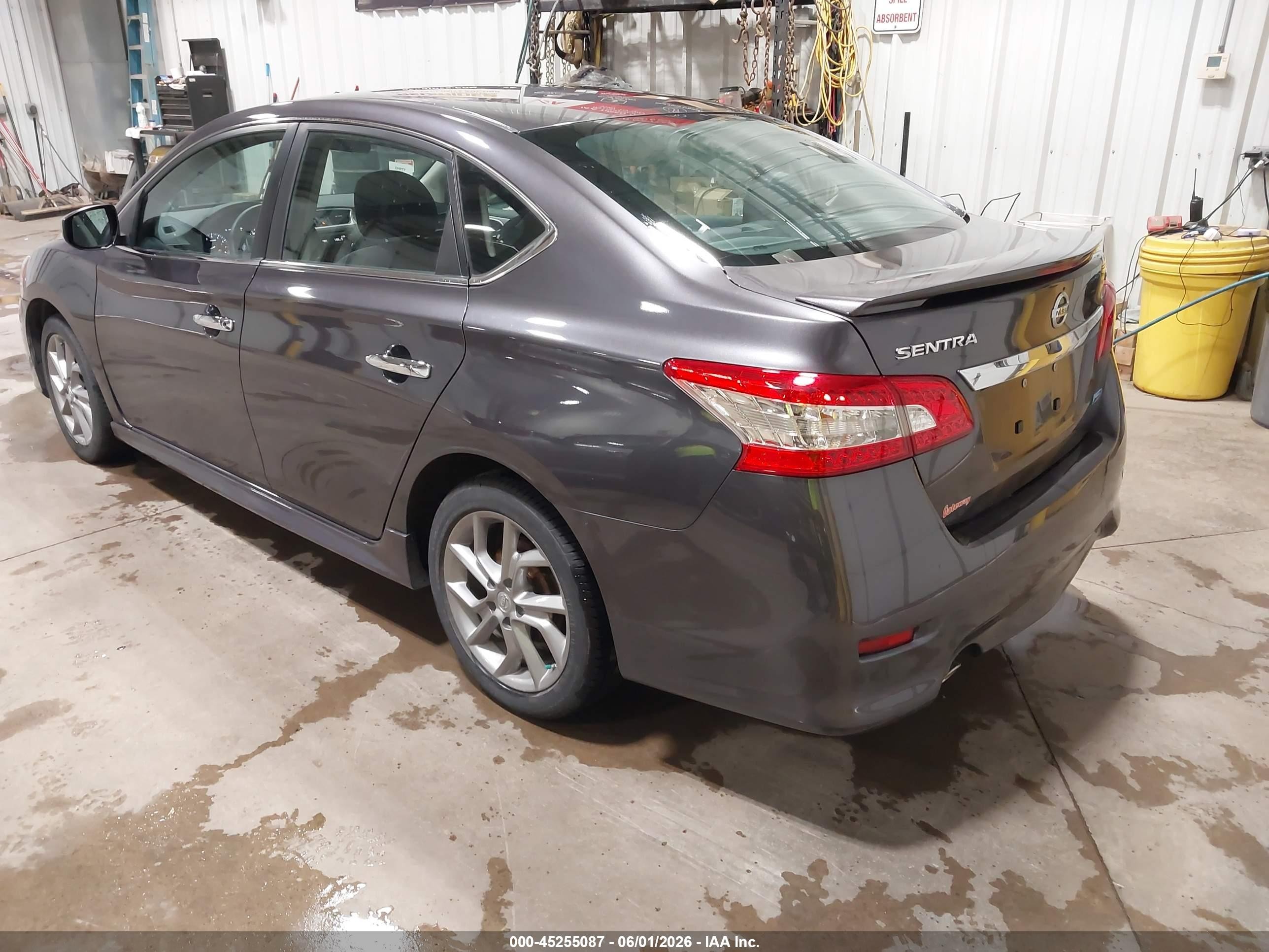 2014 Nissan Sentra Sr Gray vin: 3N1AB7AP8EY318676