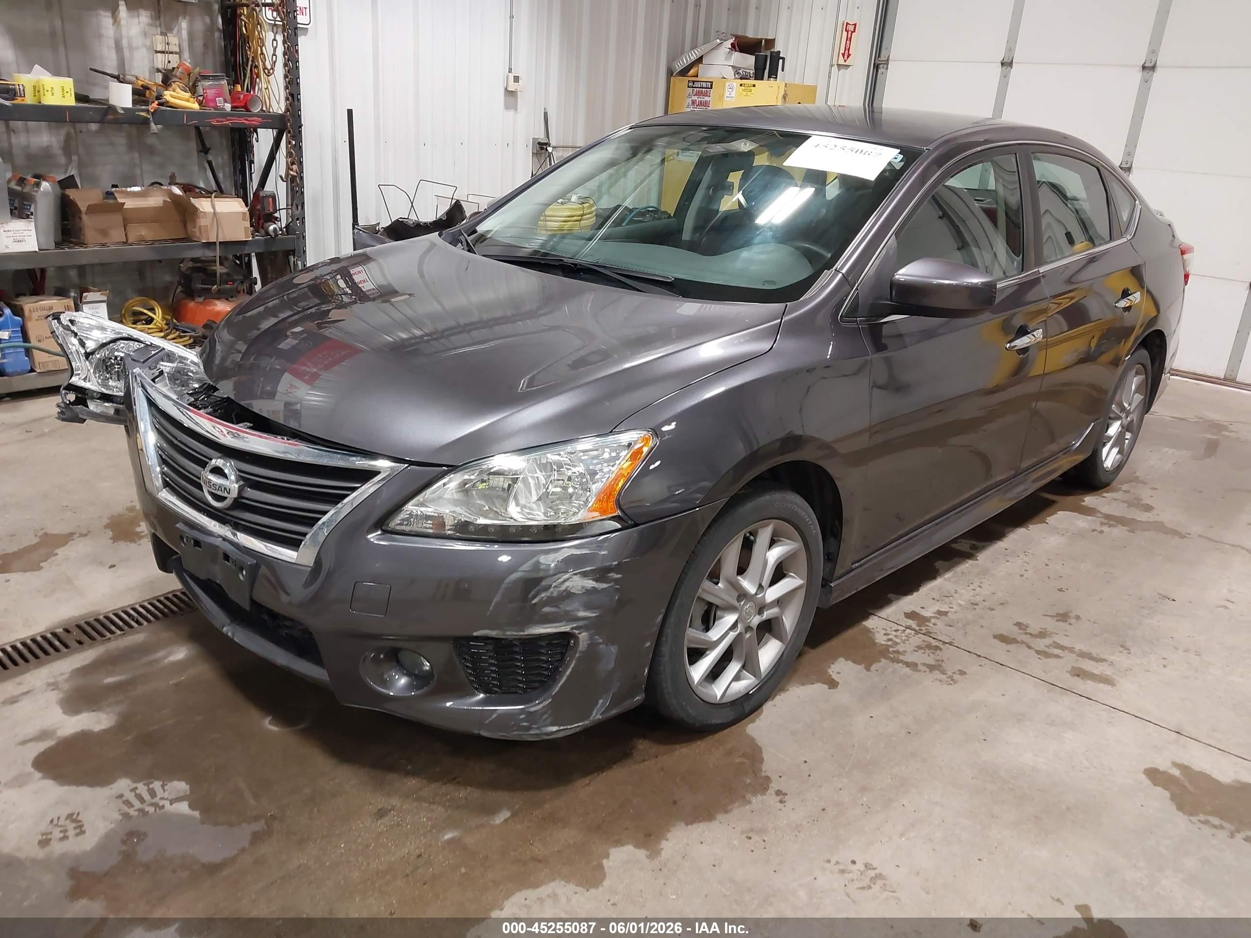 2014 Nissan Sentra Sr Gray vin: 3N1AB7AP8EY318676