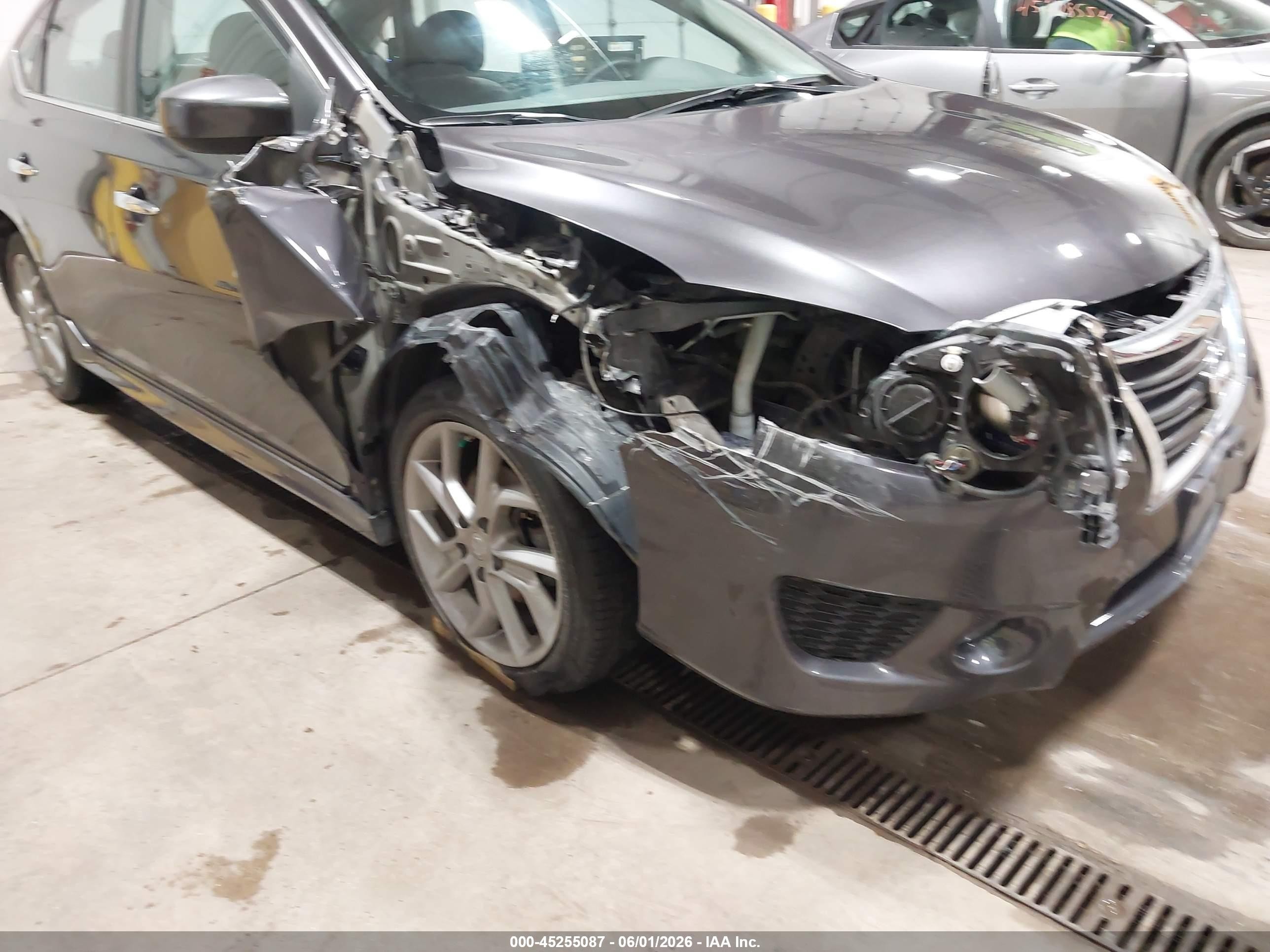 2014 Nissan Sentra Sr Gray vin: 3N1AB7AP8EY318676