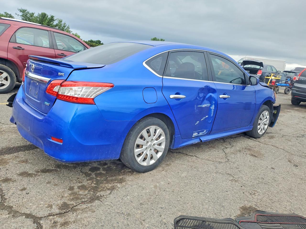 2014 Nissan Sentra Sr Blue vin: 3N1AB7AP8EY320265