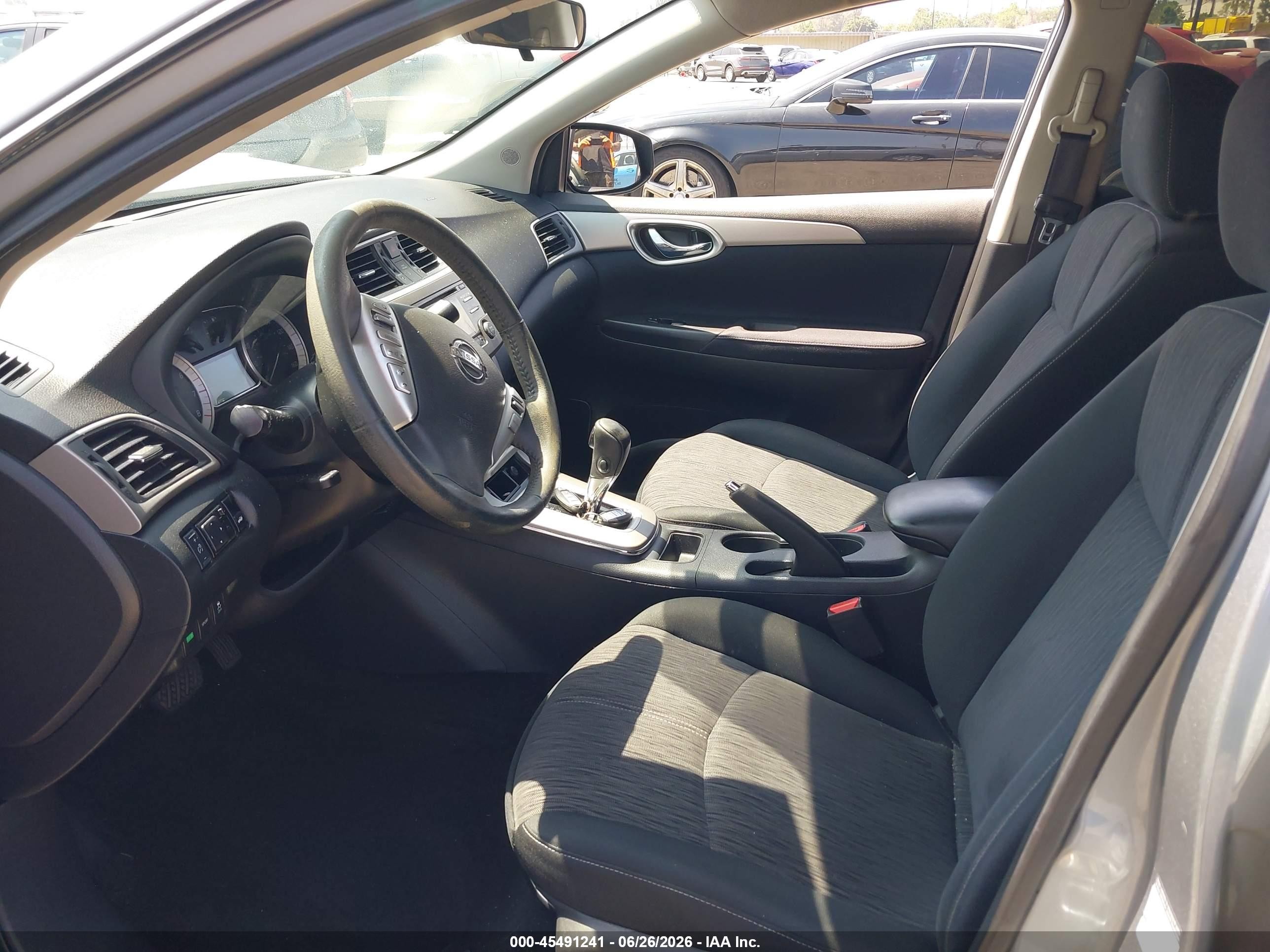 2014 Nissan Sentra Sv Silver vin: 3N1AB7AP8EY320296