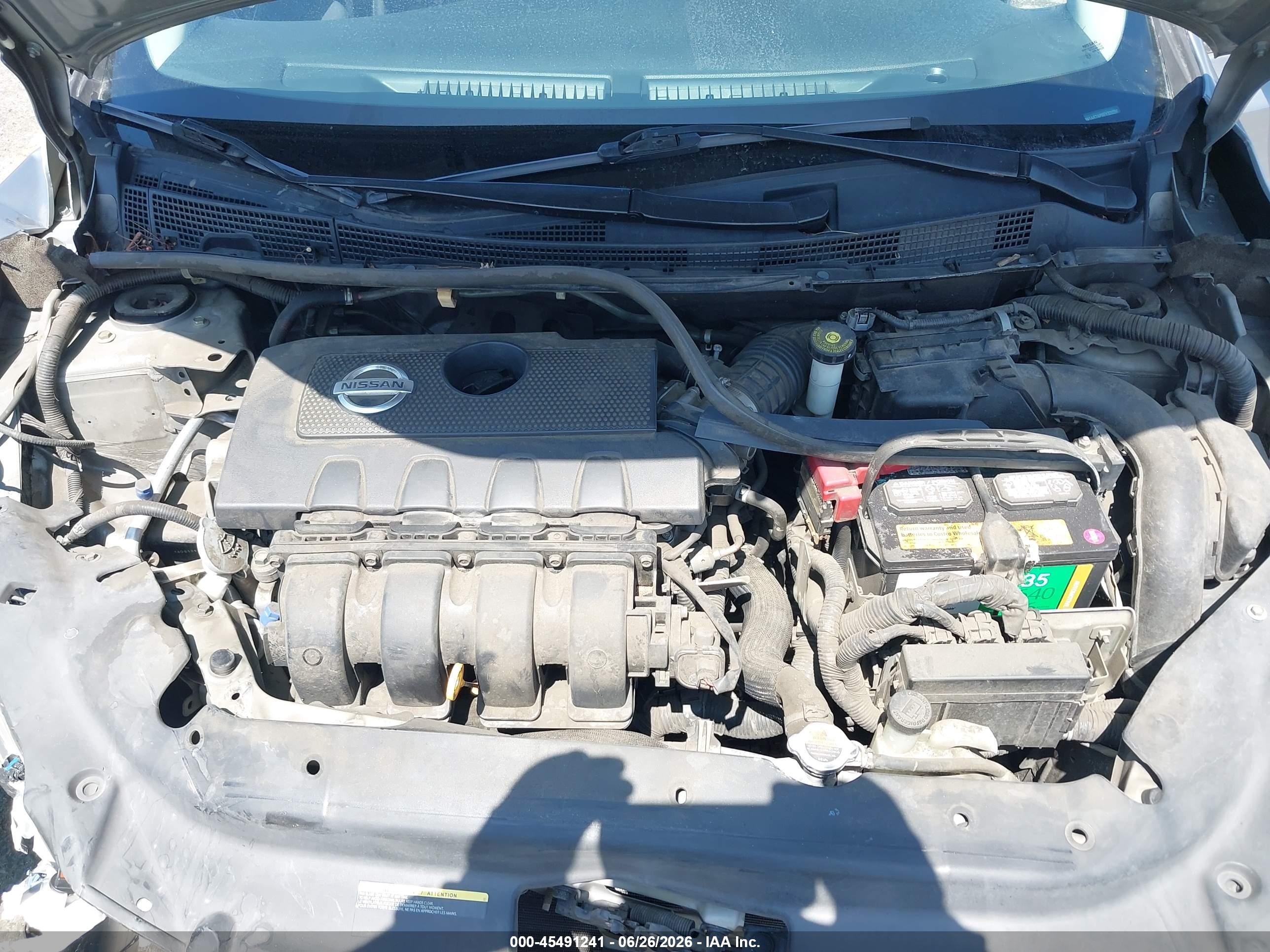 2014 Nissan Sentra Sv Silver vin: 3N1AB7AP8EY320296