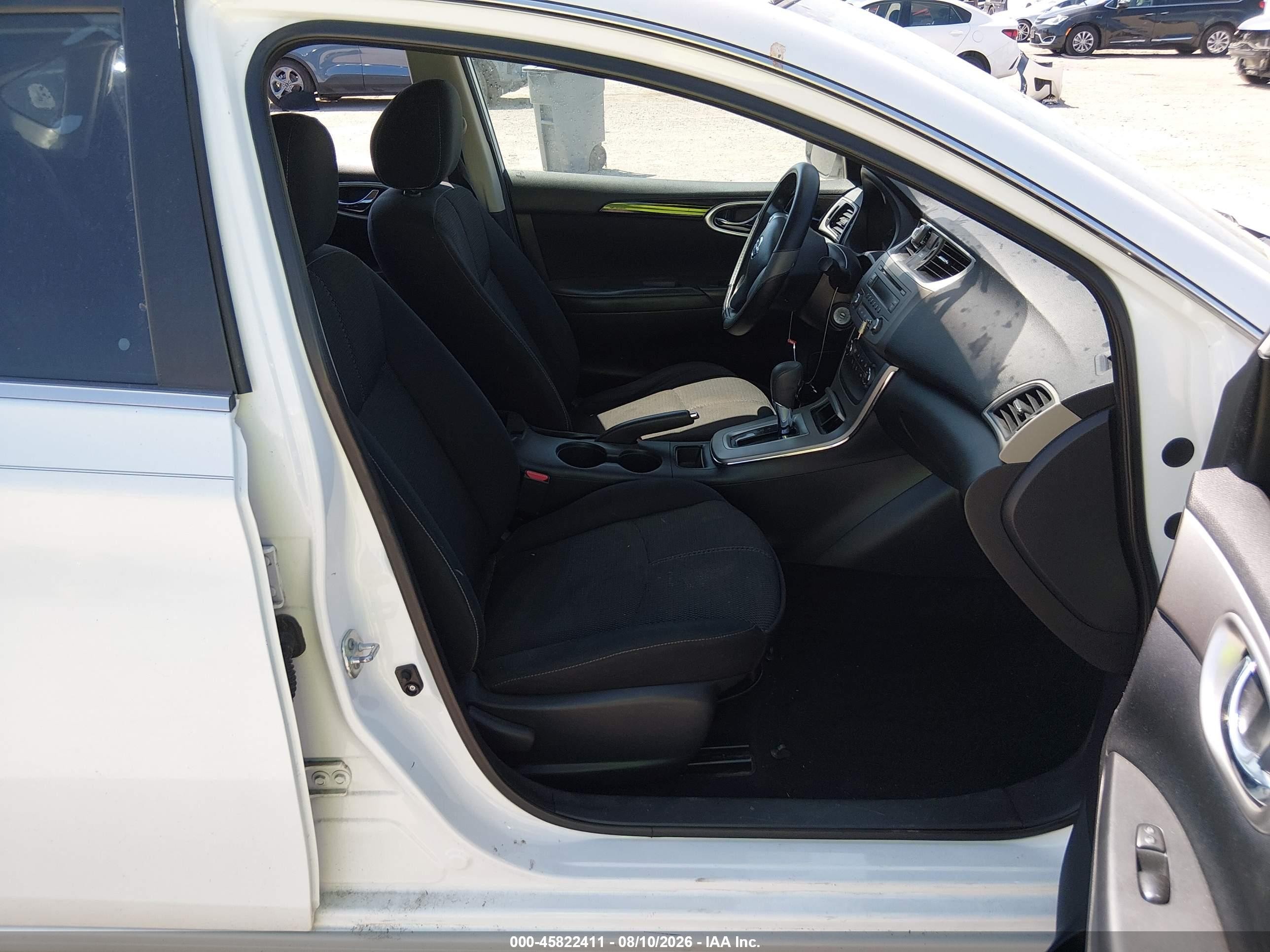 2014 Nissan Sentra S White vin: 3N1AB7AP8EY322758