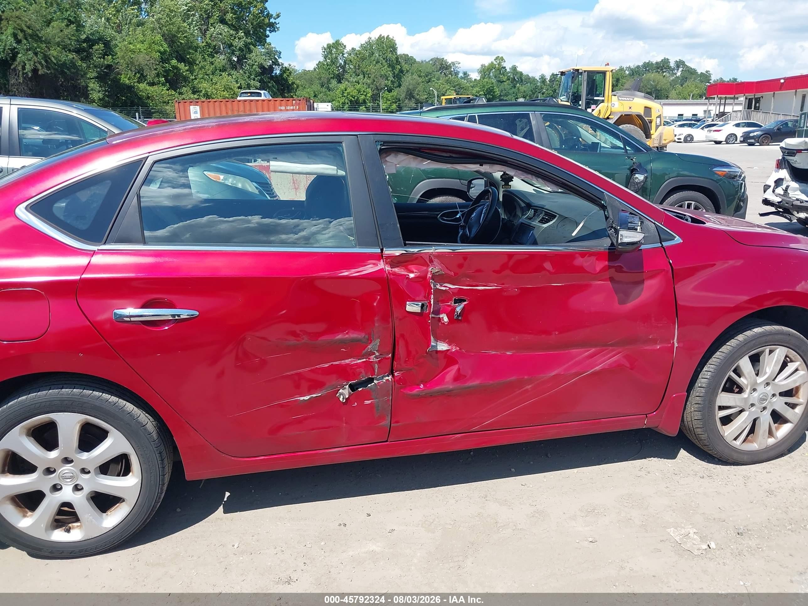 2014 Nissan Sentra Sl Red vin: 3N1AB7AP8EY324591