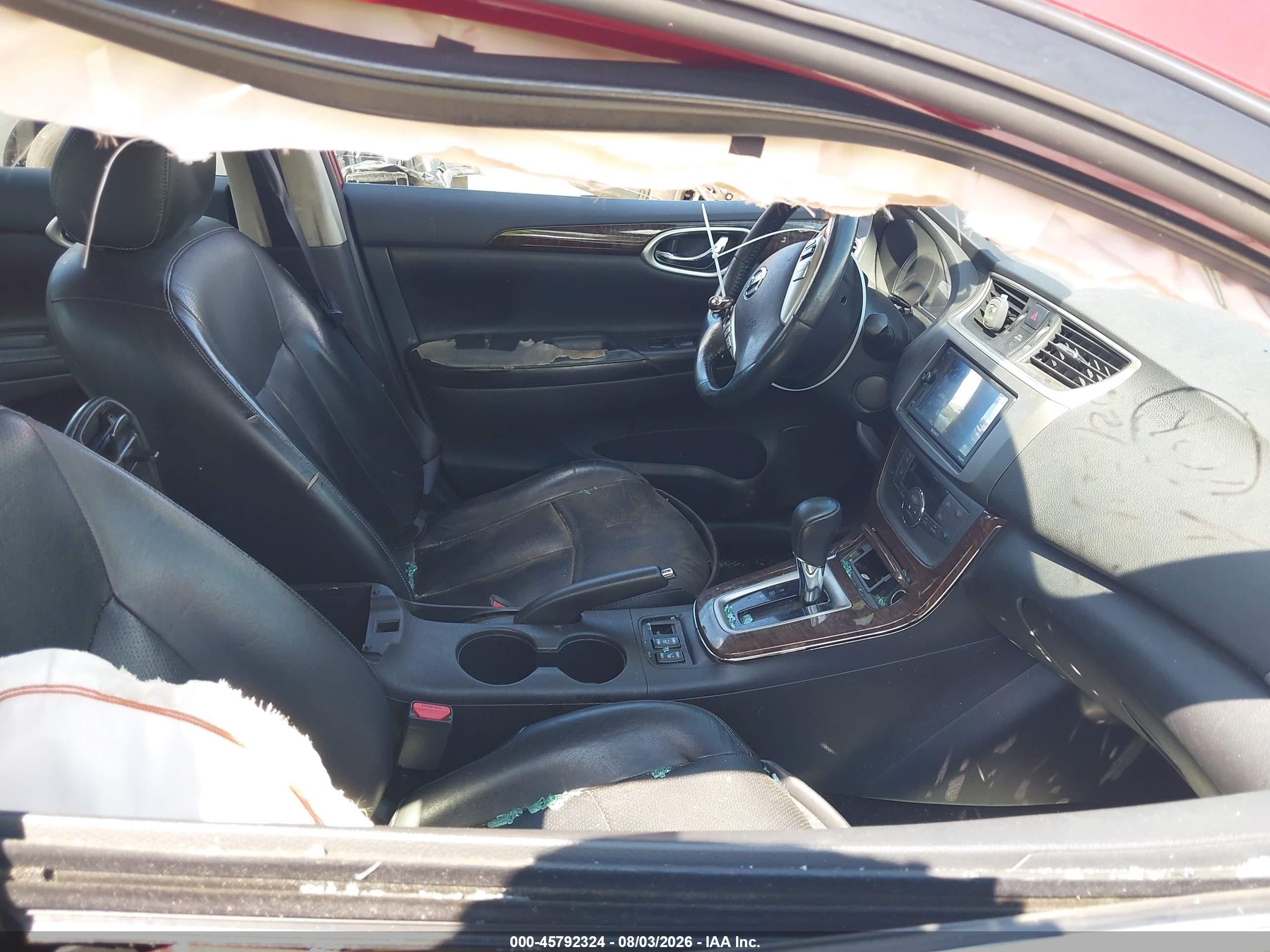 2014 Nissan Sentra Sl Red vin: 3N1AB7AP8EY324591