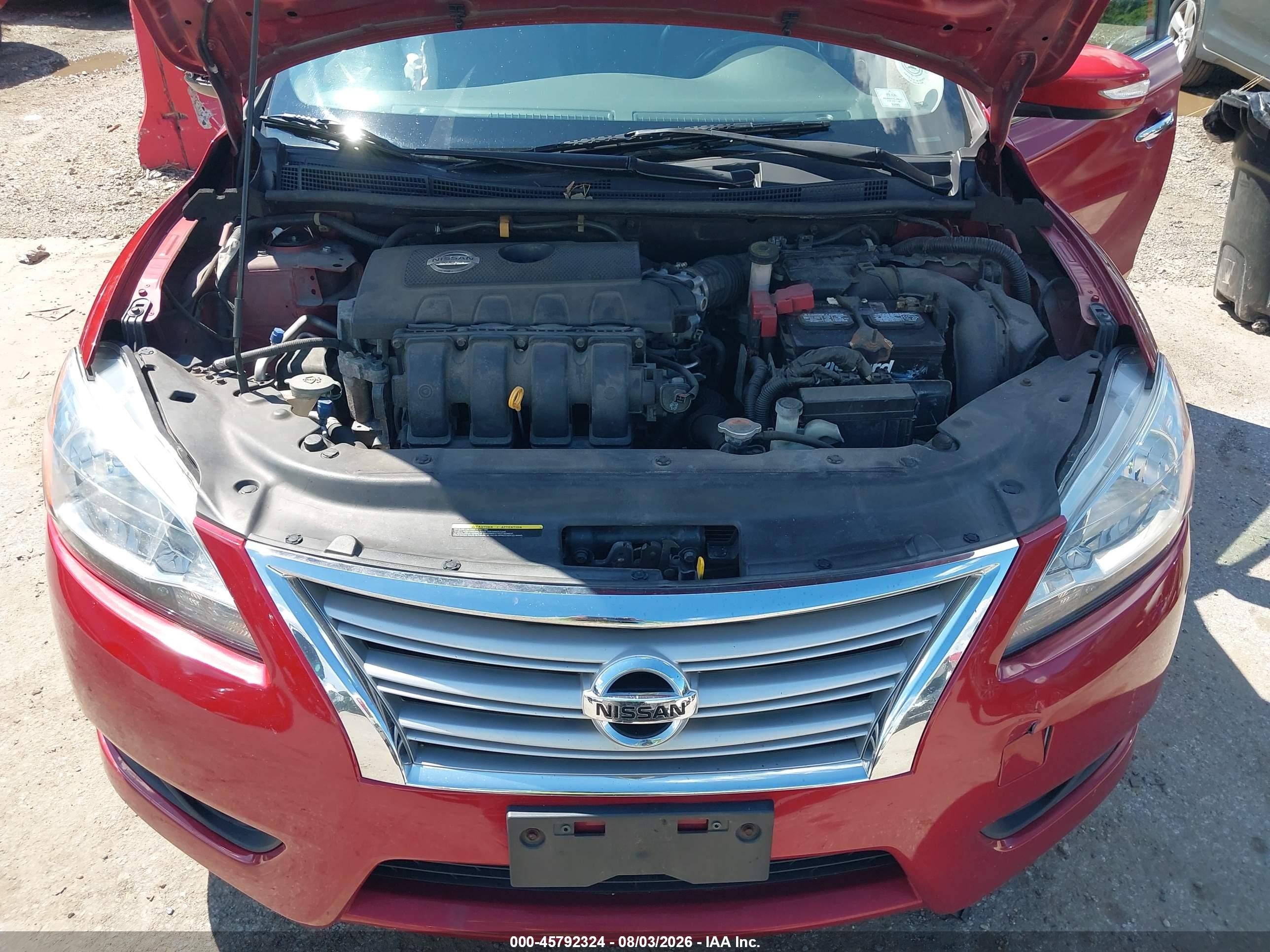 2014 Nissan Sentra Sl Red vin: 3N1AB7AP8EY324591