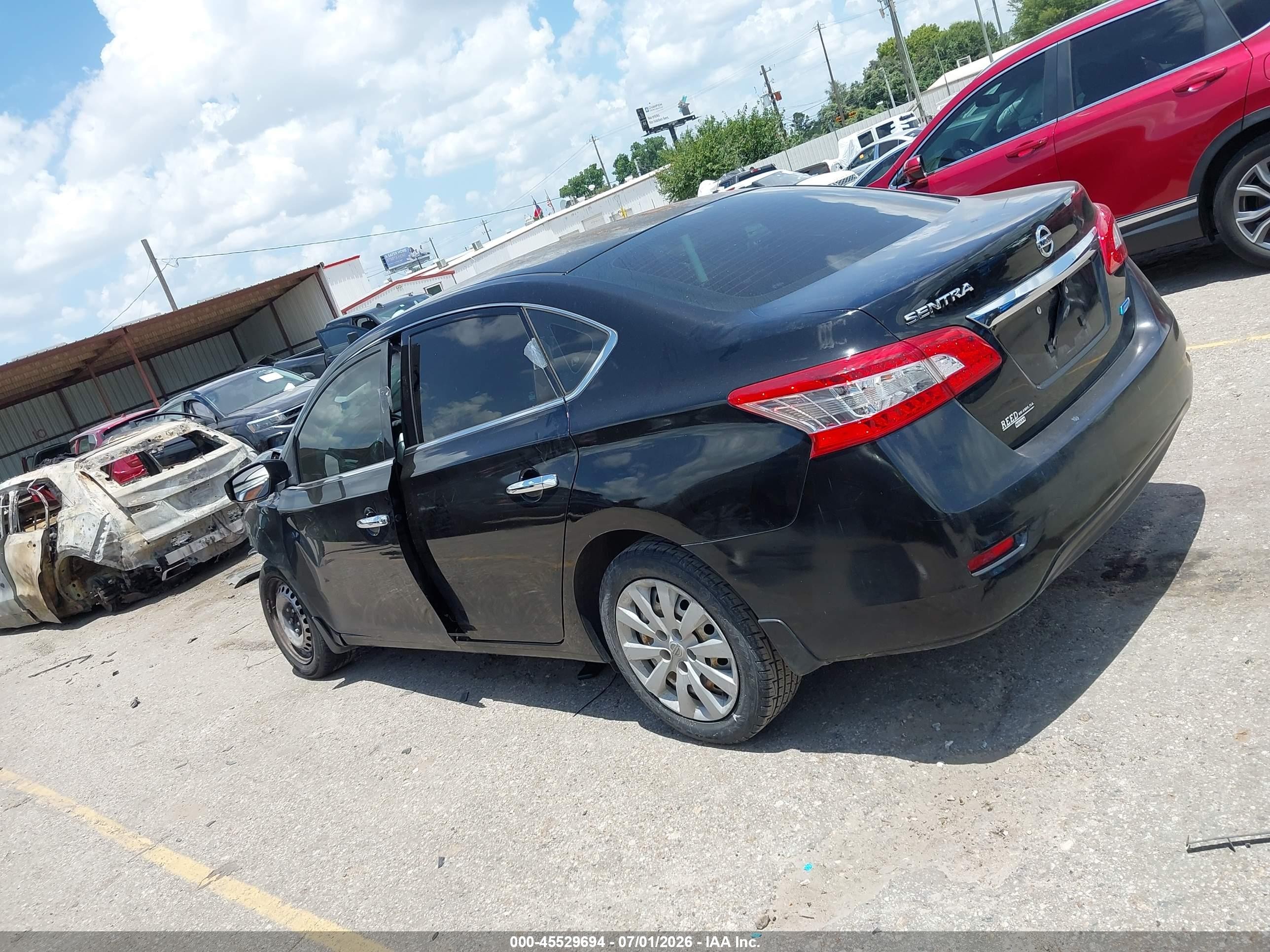 2014 Nissan Sentra S Black vin: 3N1AB7AP8EY325885