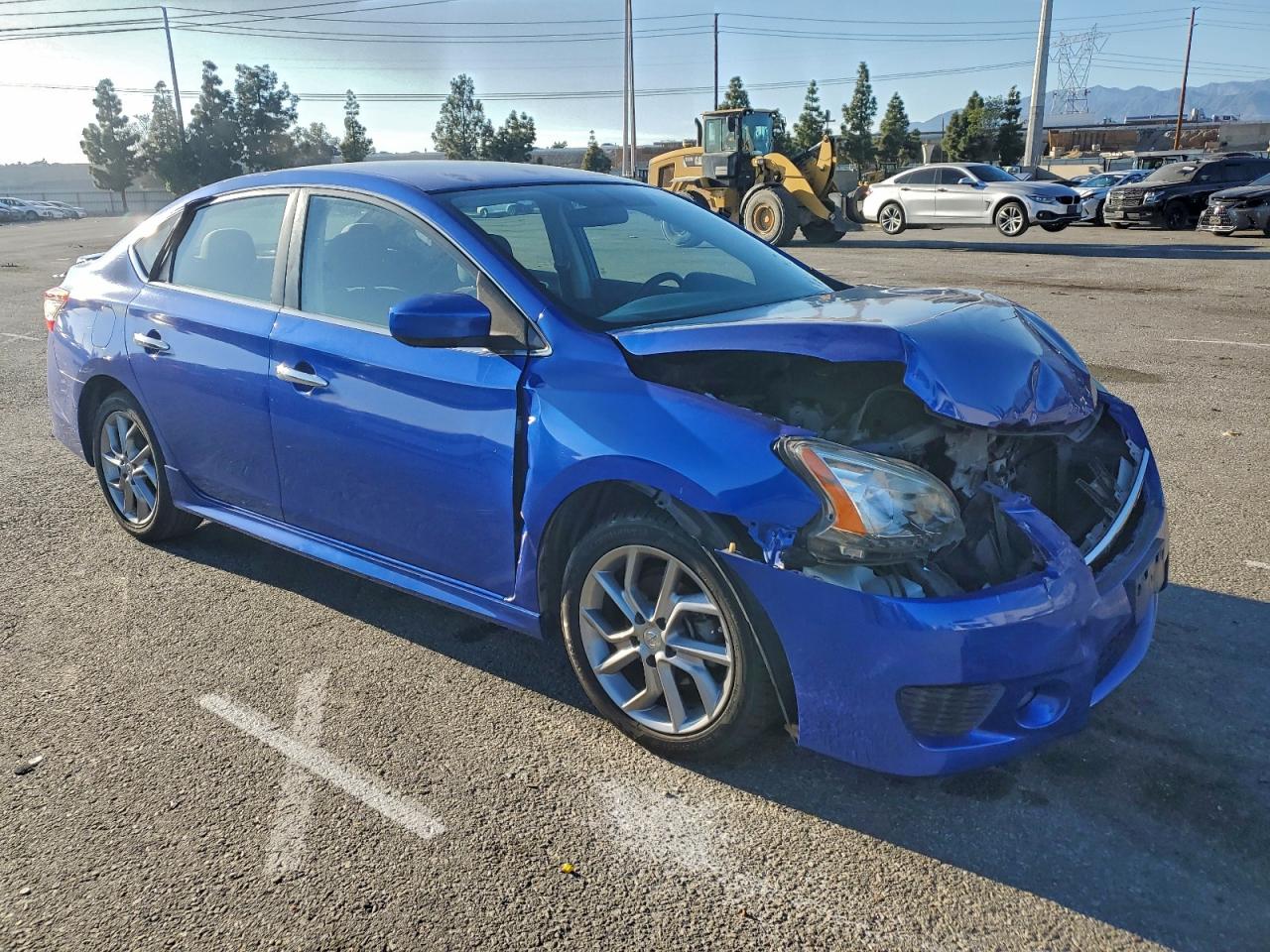 2014 Nissan Sentra S Blue vin: 3N1AB7AP8EY326468