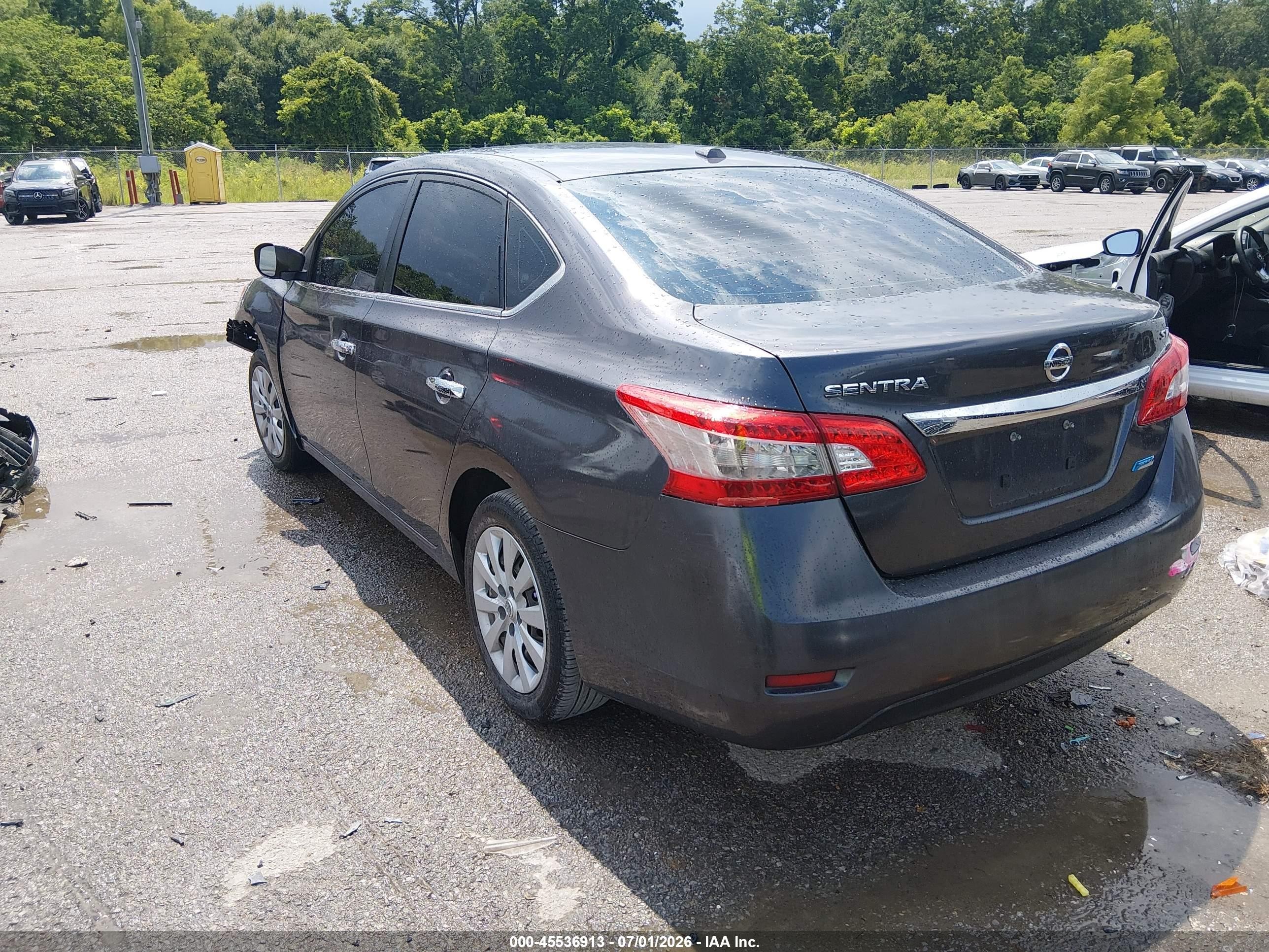 2014 Nissan Sentra Sv Gray vin: 3N1AB7AP8EY328060