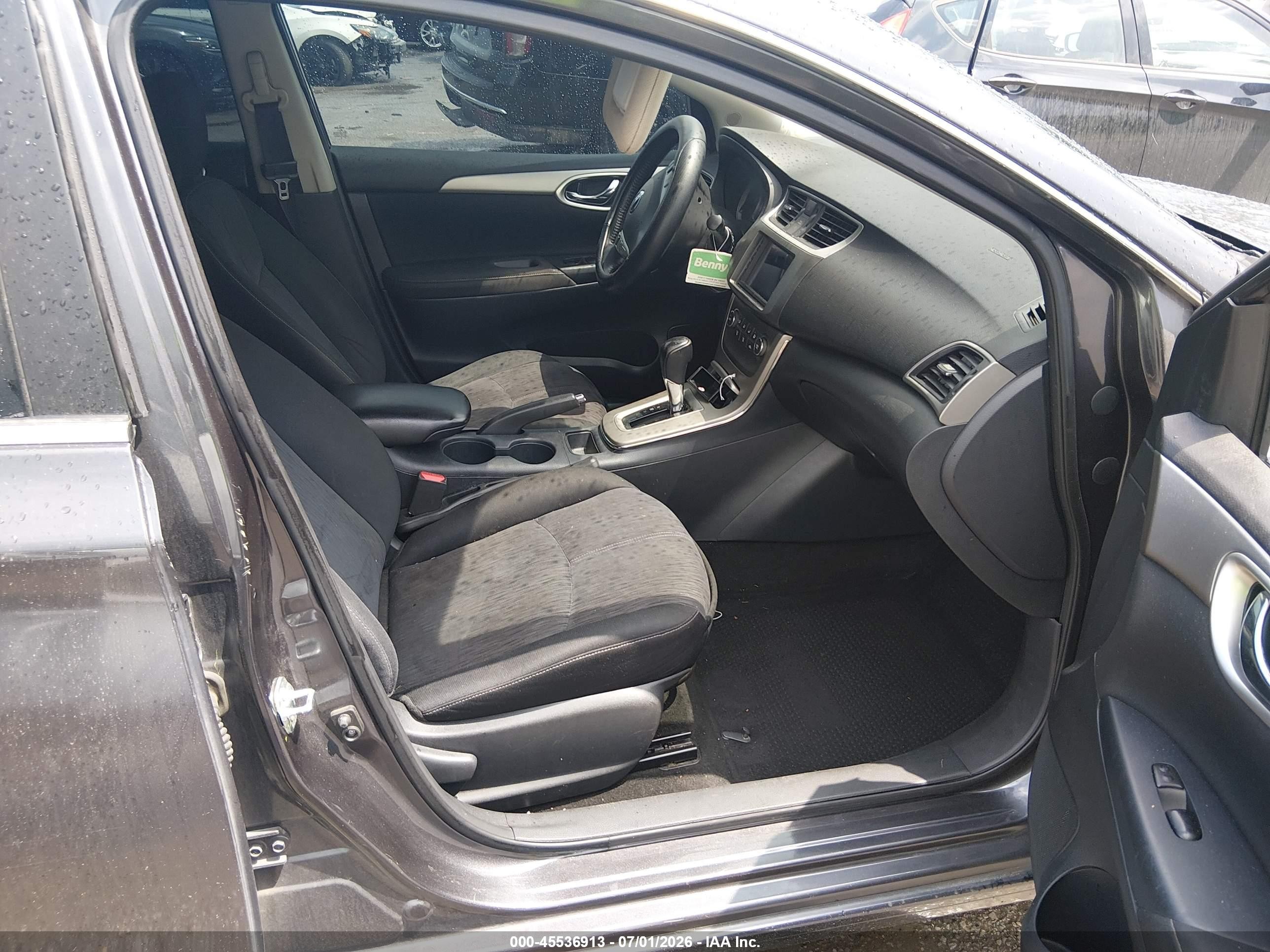 2014 Nissan Sentra Sv Gray vin: 3N1AB7AP8EY328060