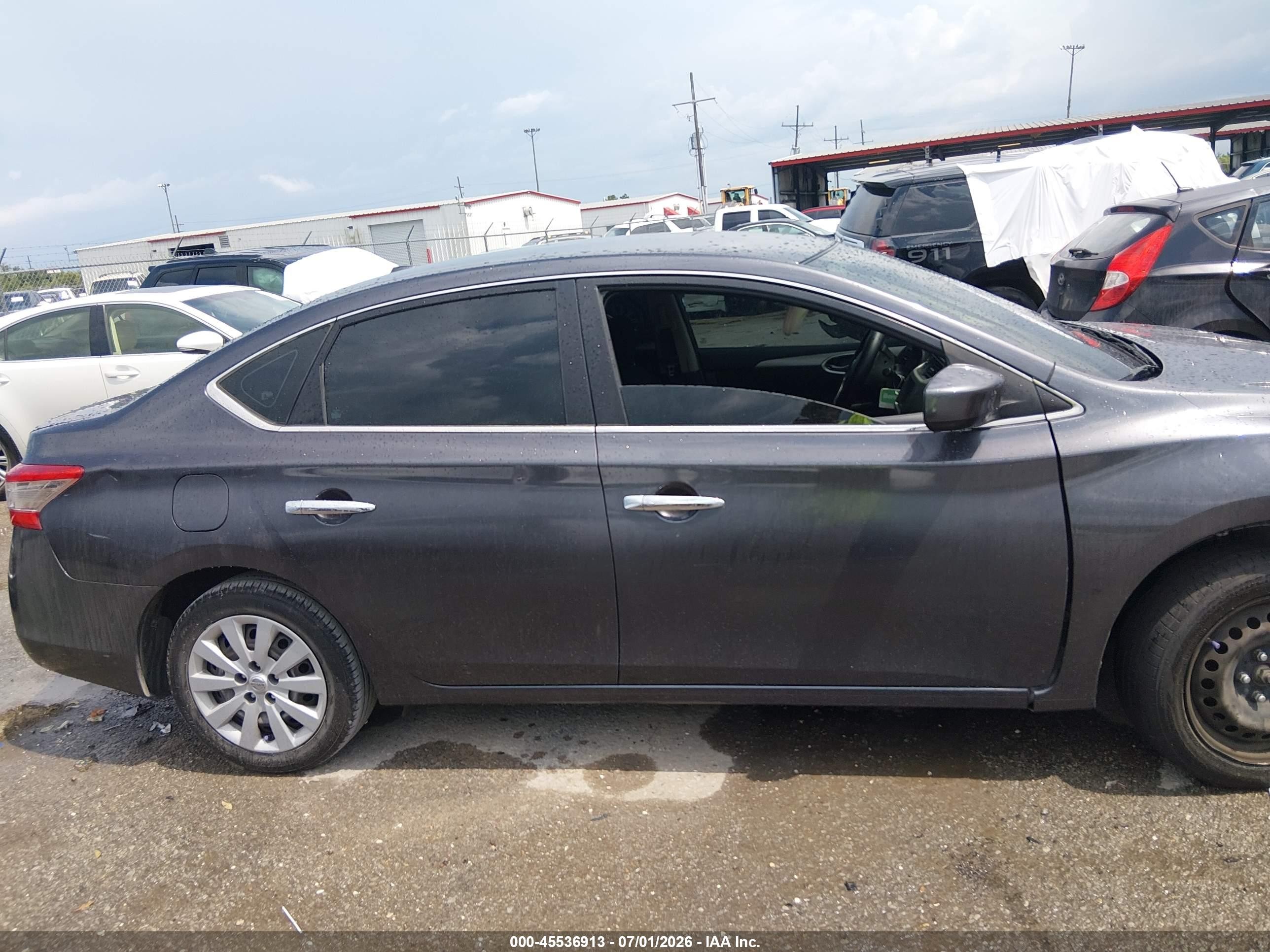 2014 Nissan Sentra Sv Gray vin: 3N1AB7AP8EY328060