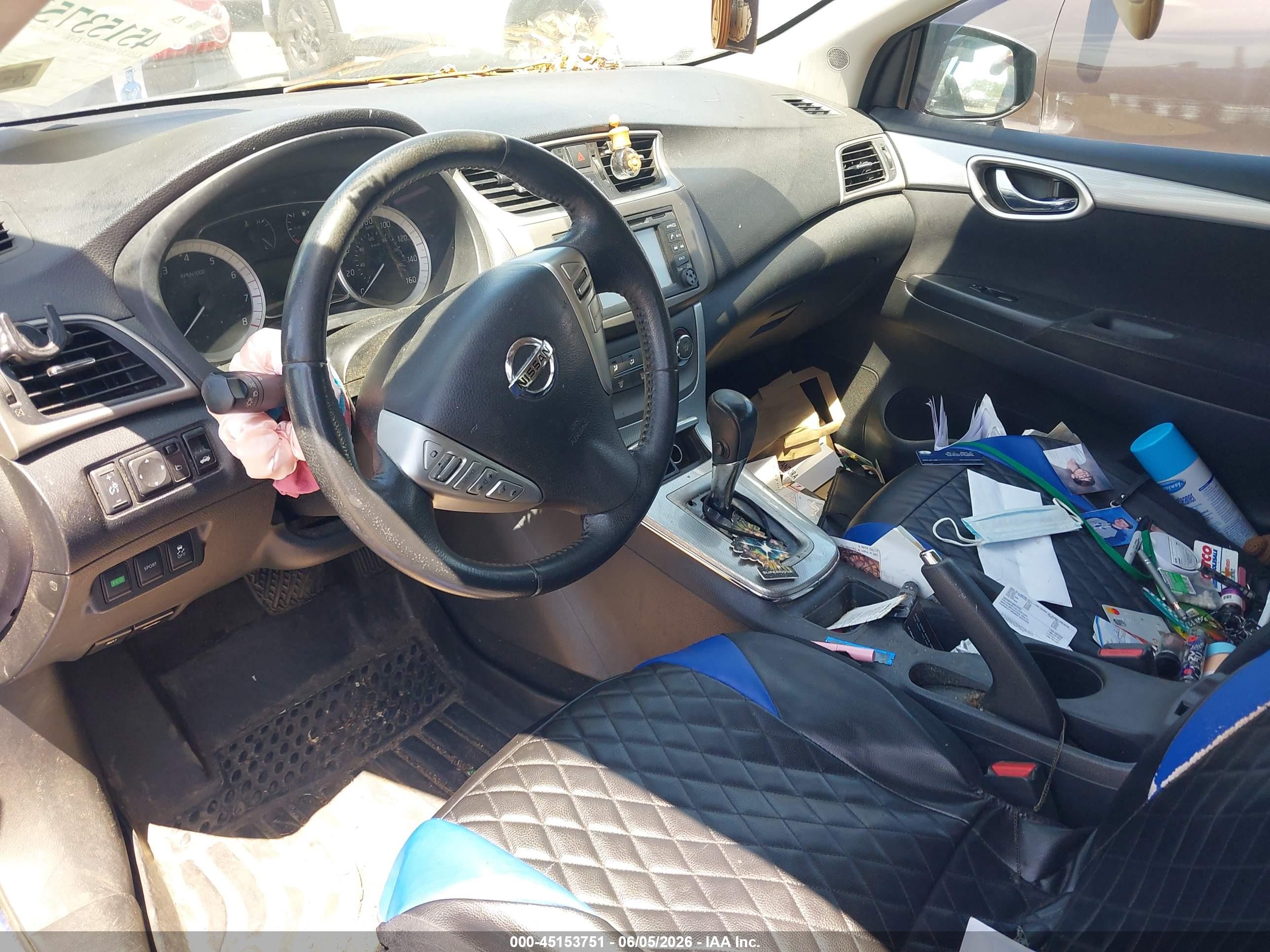 2014 Nissan Sentra Sr Blue vin: 3N1AB7AP8EY329564