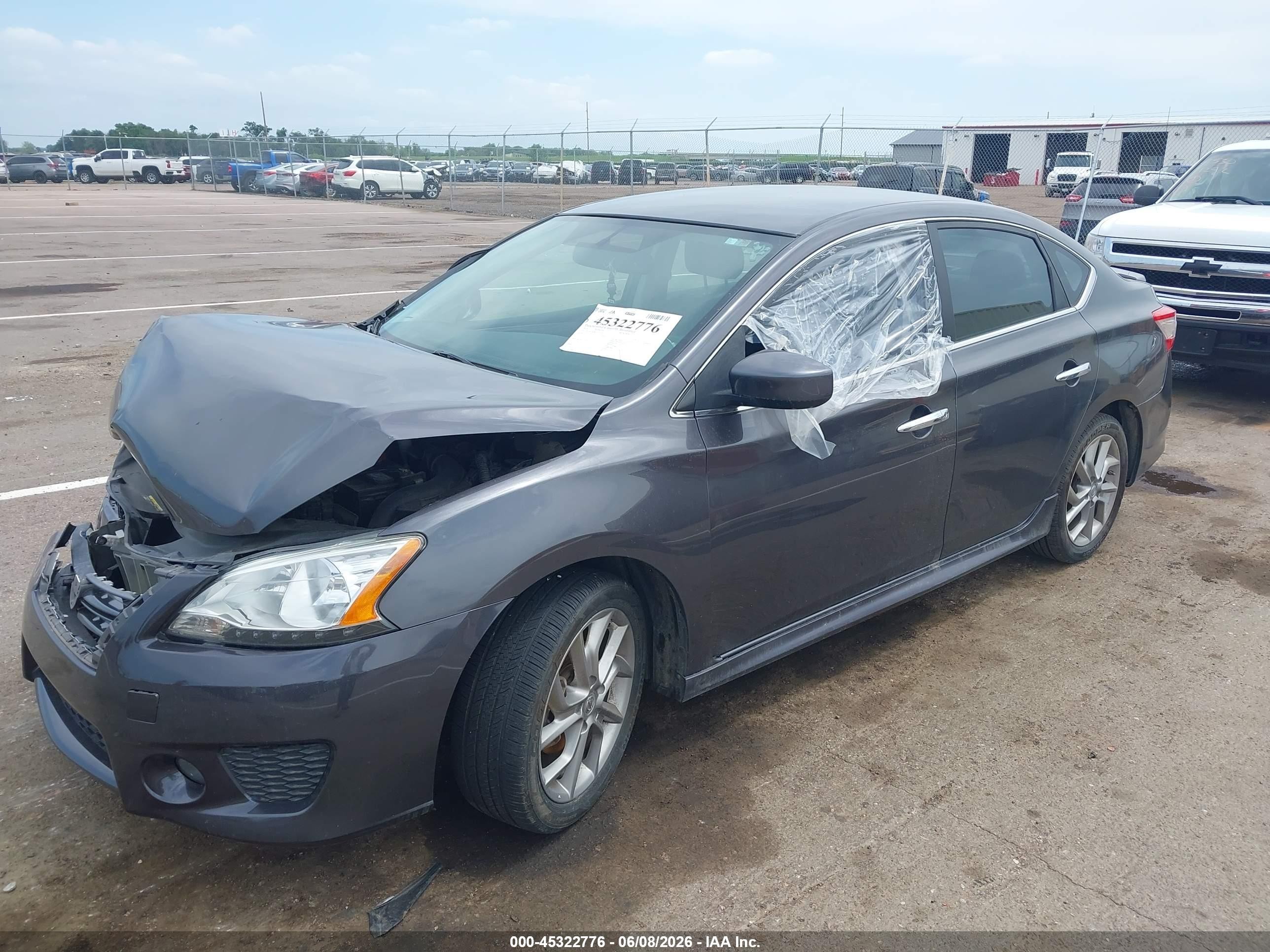 2014 Nissan Sentra Sr Gray vin: 3N1AB7AP8EY335140