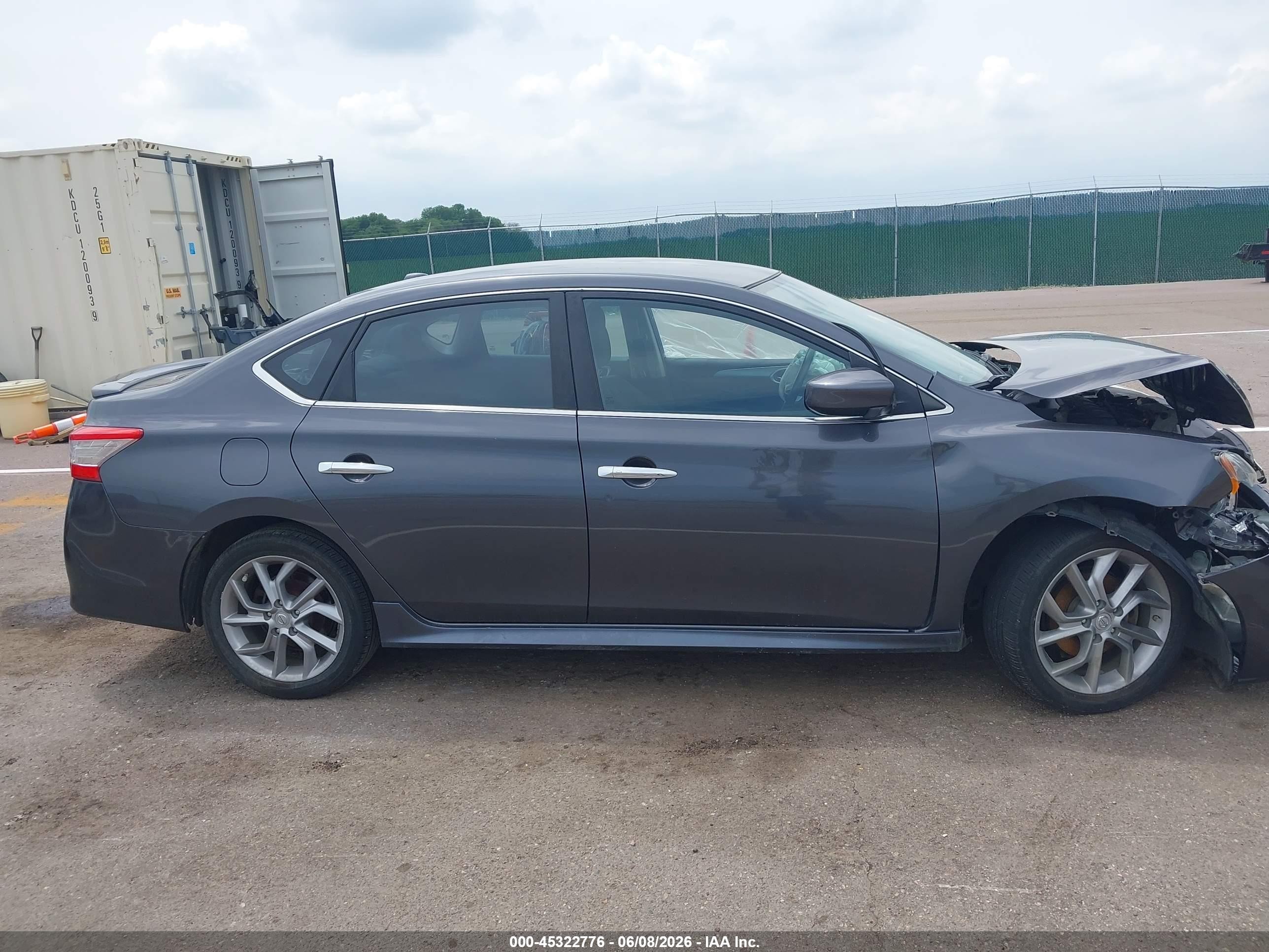 2014 Nissan Sentra Sr Gray vin: 3N1AB7AP8EY335140