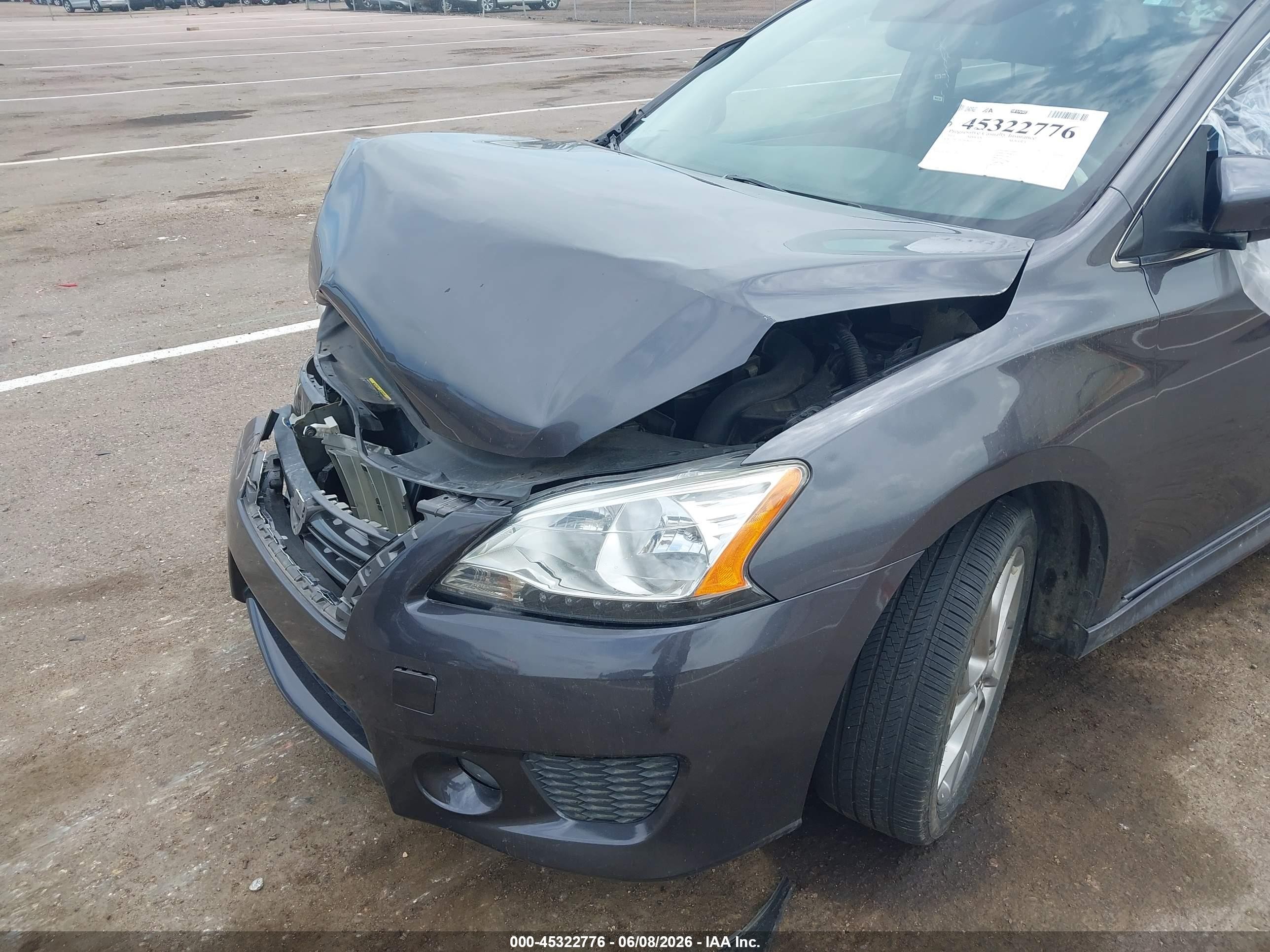 2014 Nissan Sentra Sr Gray vin: 3N1AB7AP8EY335140