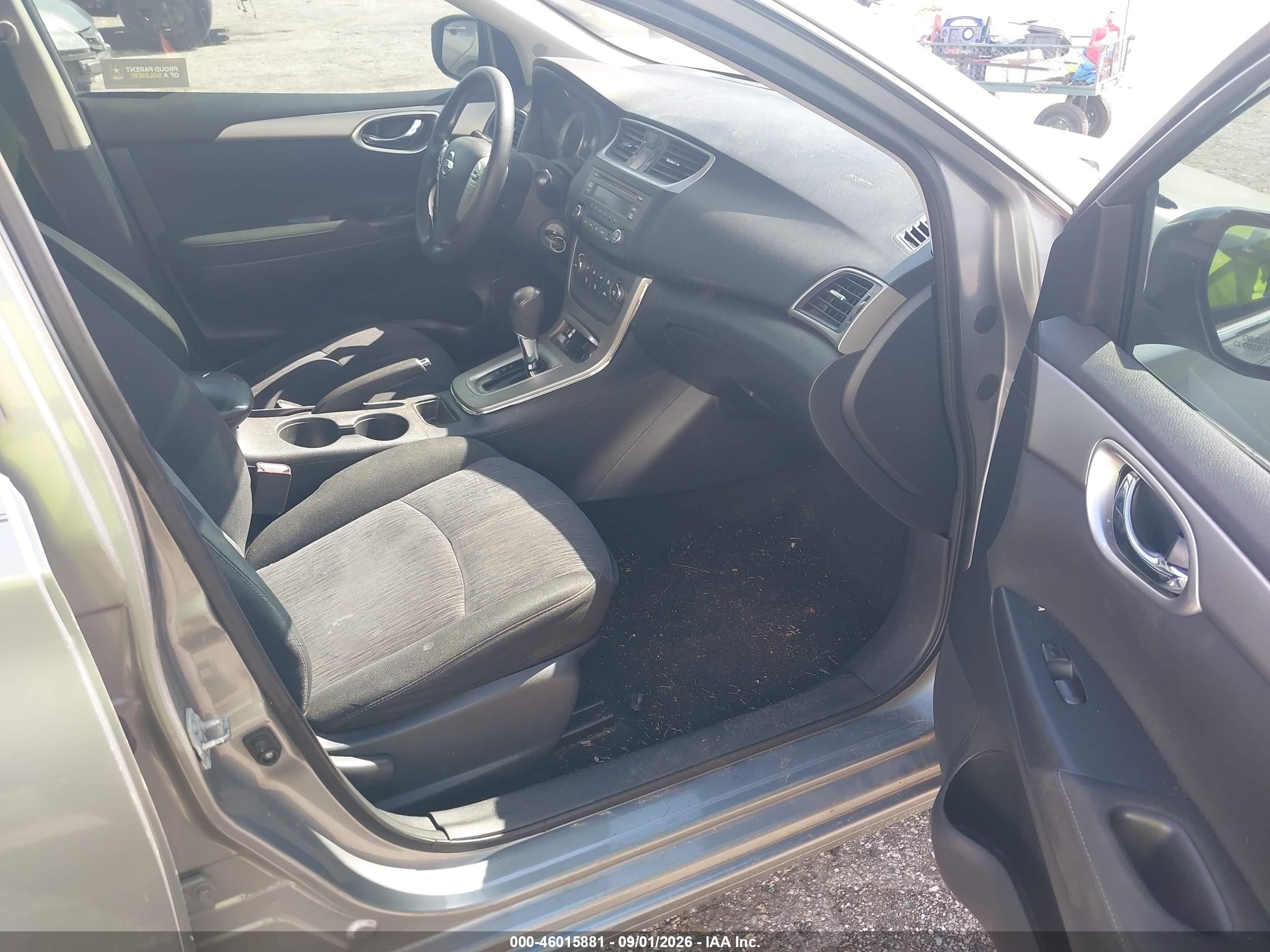 2014 Nissan Sentra Sv Silver vin: 3N1AB7AP8EY340578