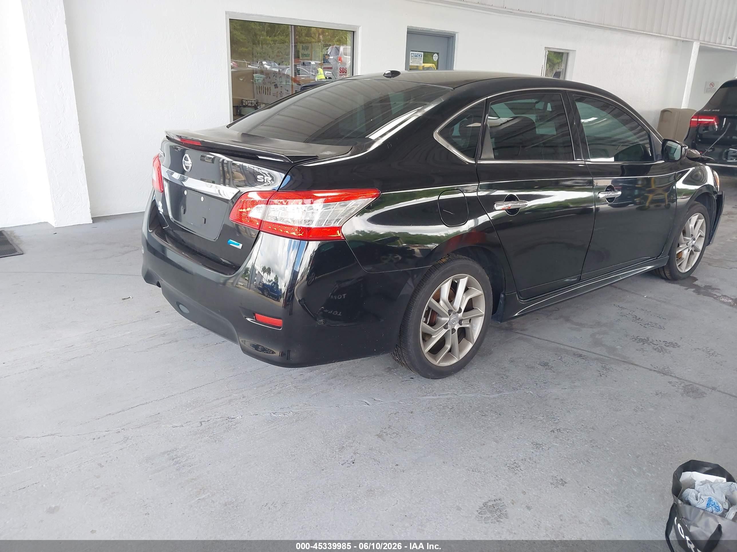 2014 Nissan Sentra Sr Black vin: 3N1AB7AP8EY340709