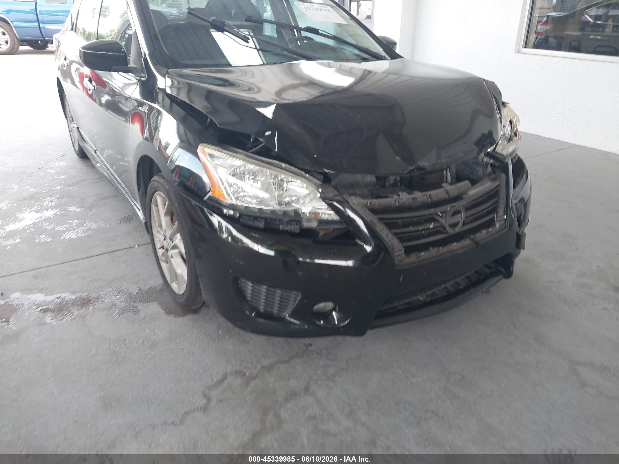 2014 Nissan Sentra Sr Black vin: 3N1AB7AP8EY340709