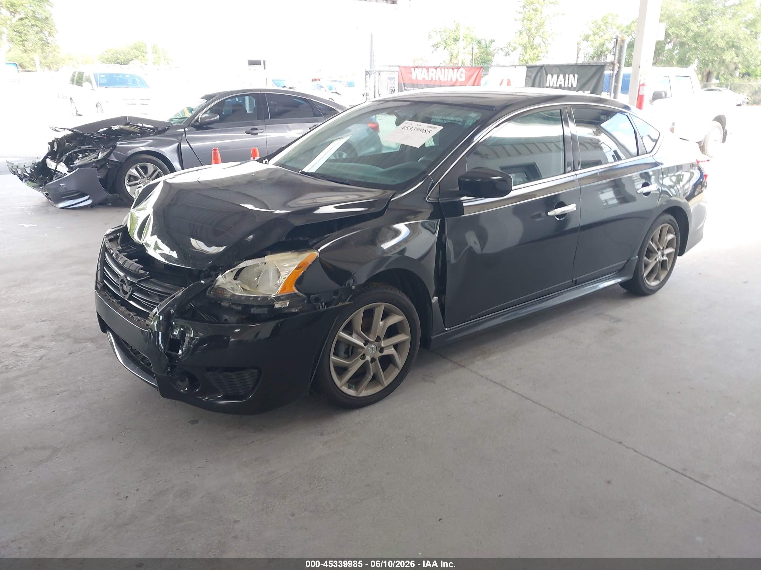 2014 Nissan Sentra Sr Black vin: 3N1AB7AP8EY340709