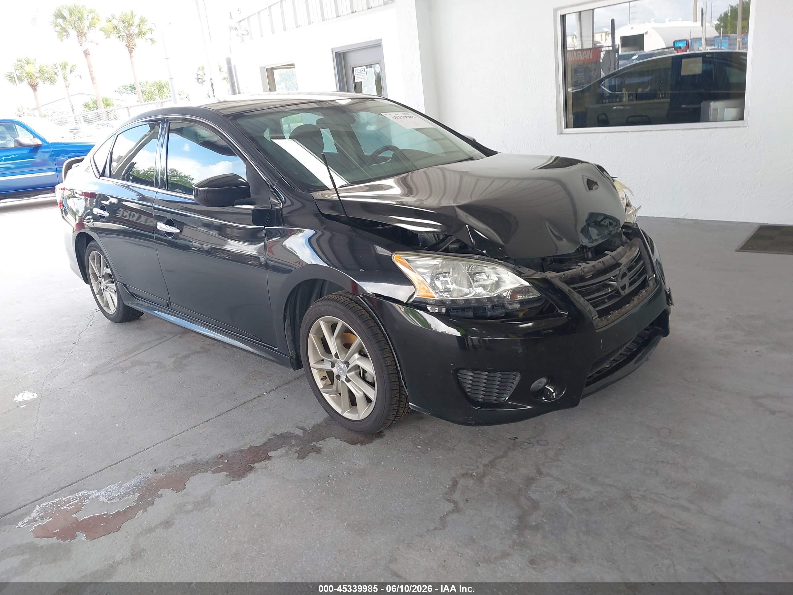 2014 Nissan Sentra Sr Black vin: 3N1AB7AP8EY340709